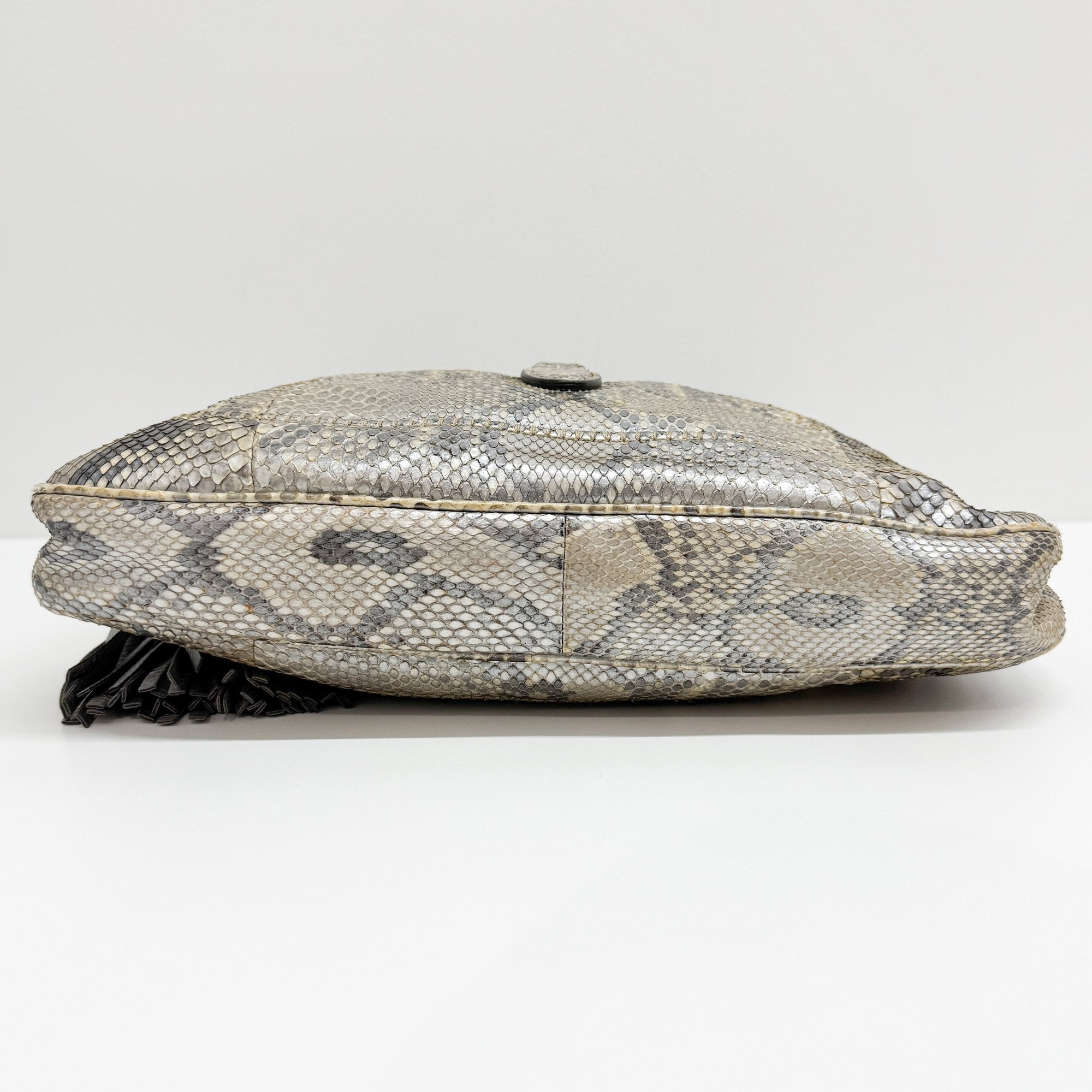 Jackie Multi-color Snake Skin Leather Shoulder Bag