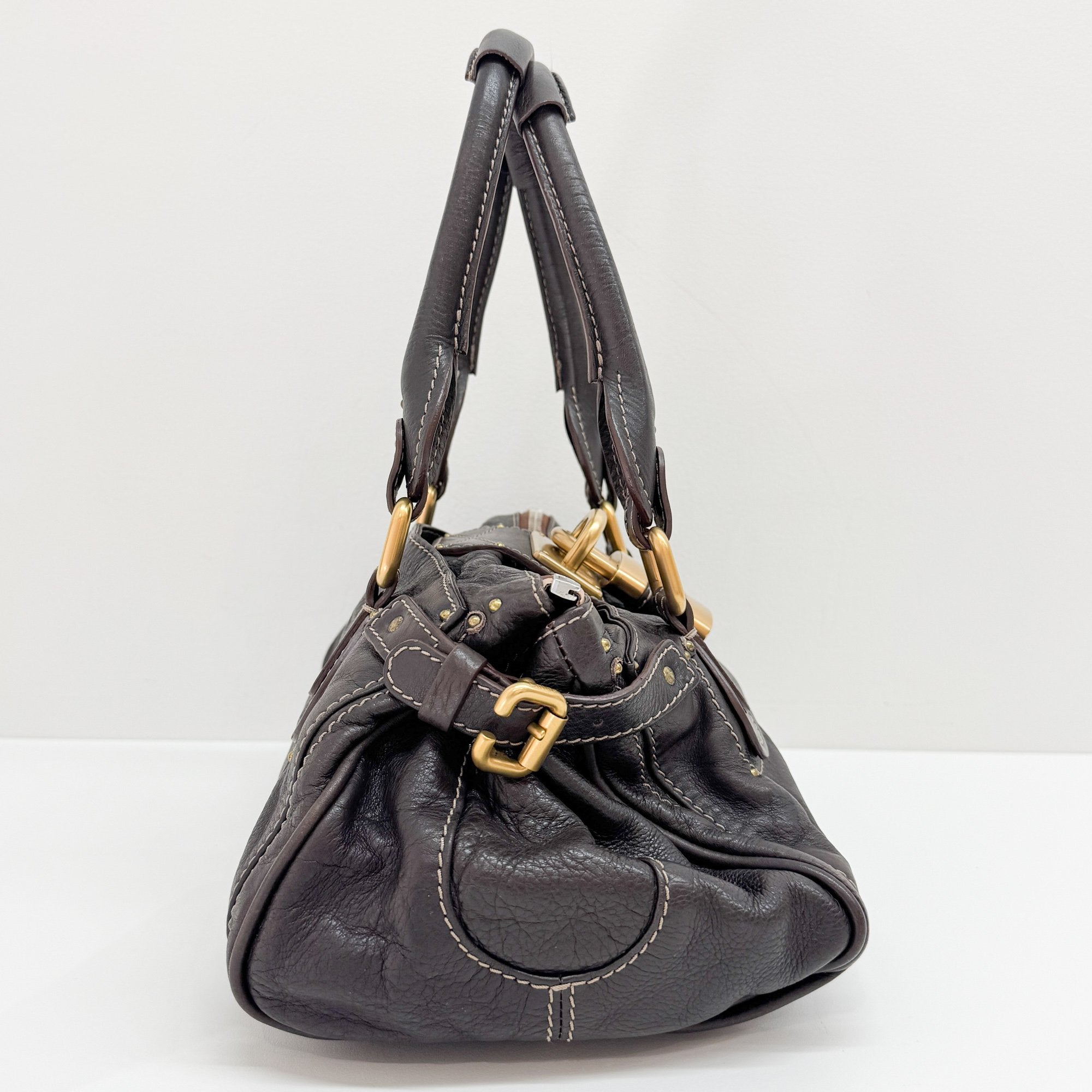 Paddington Brown Leather Shoulder Bag