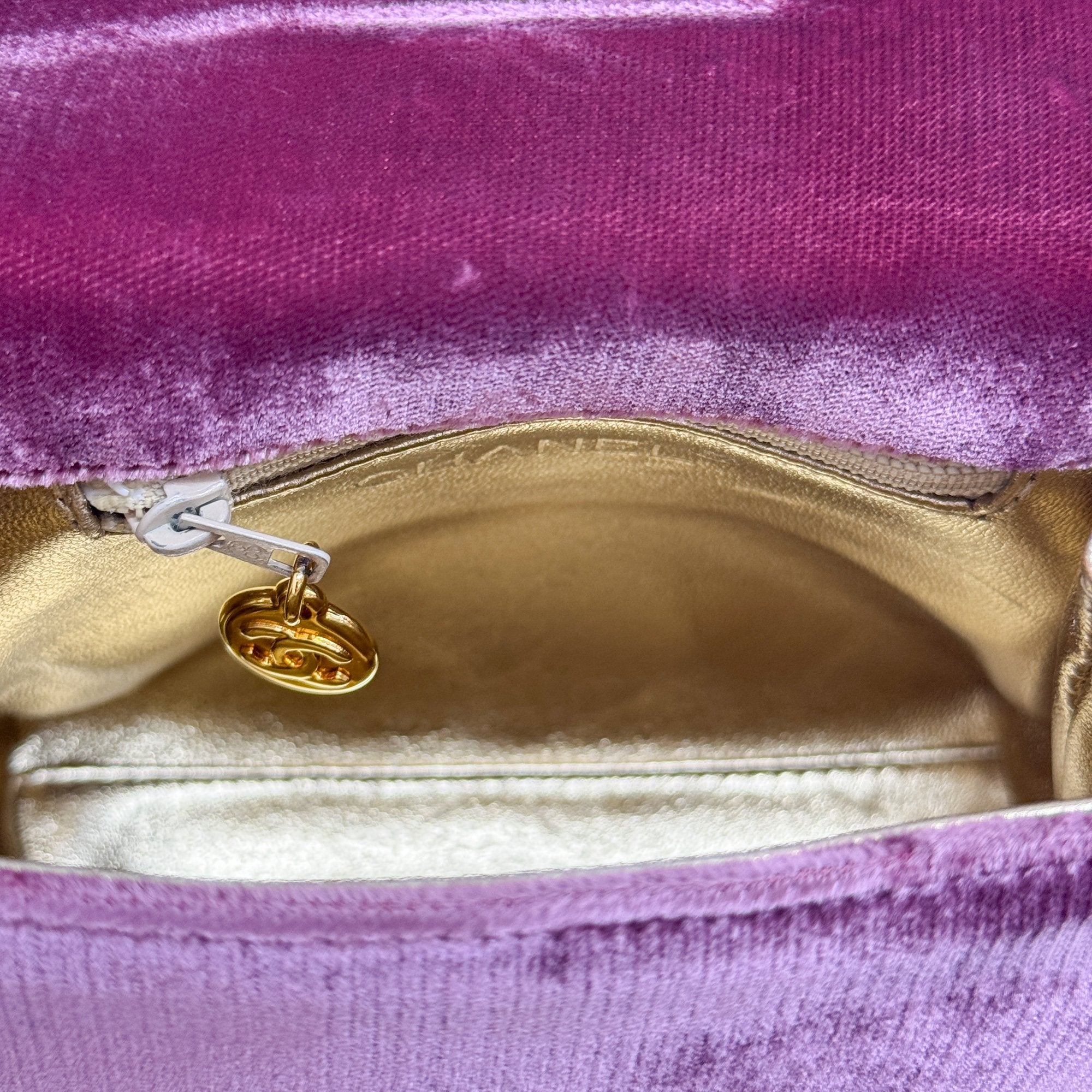 Pink Velvet Clutch Bag