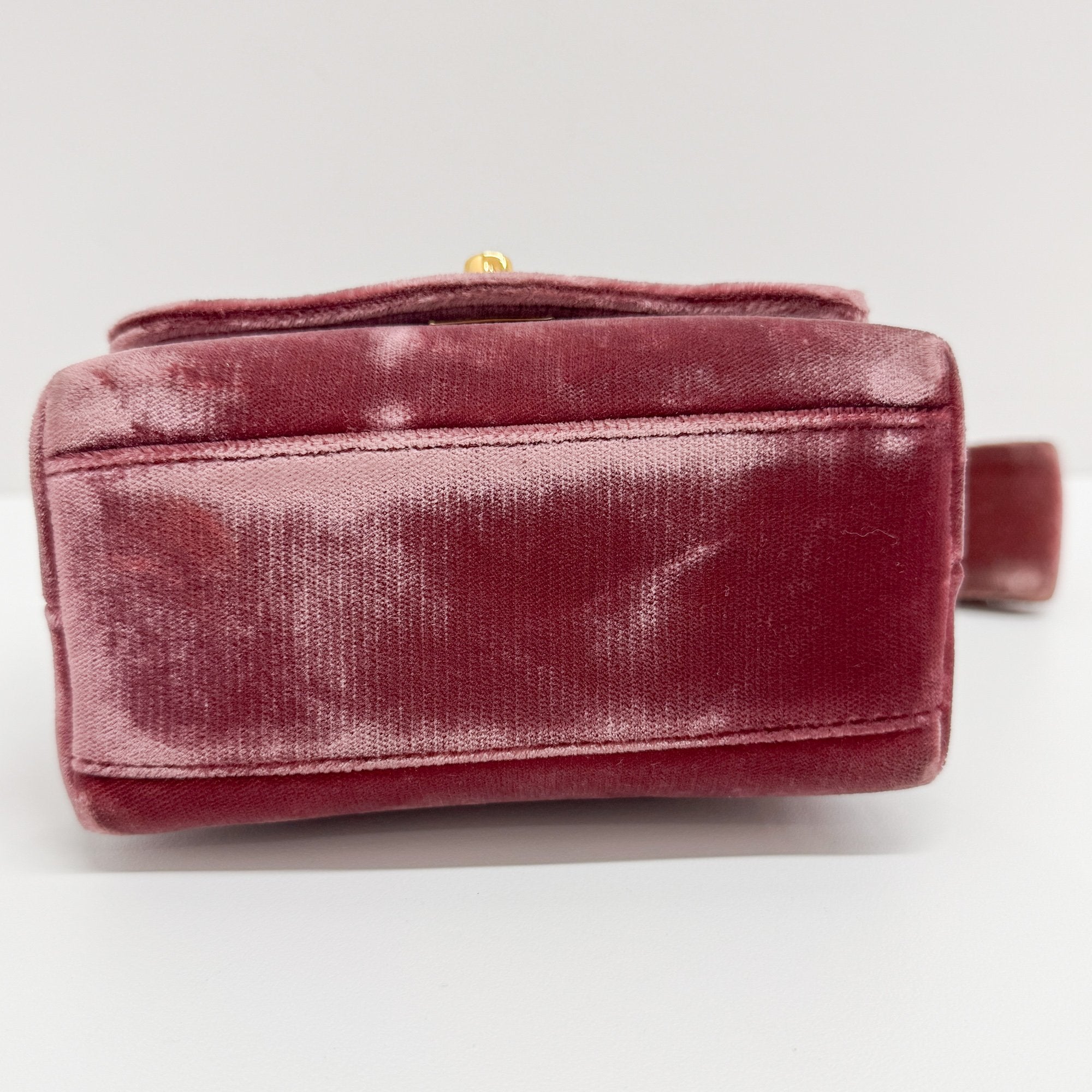 Pink Velvet Clutch Bag