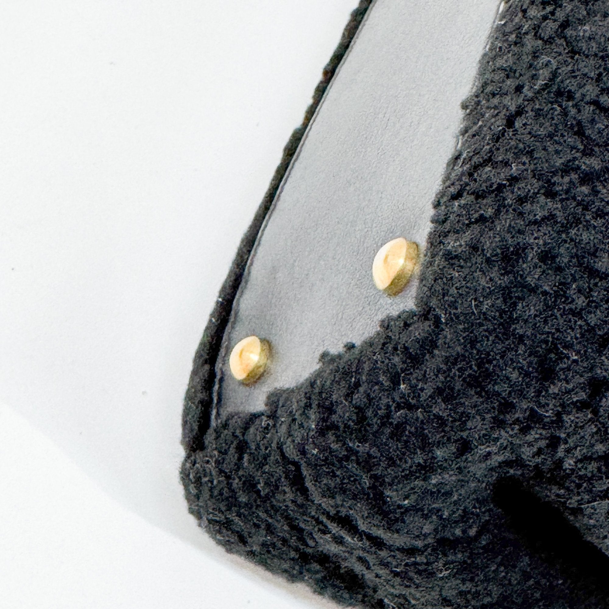 Classic Flap Black Wool Two Way Bag