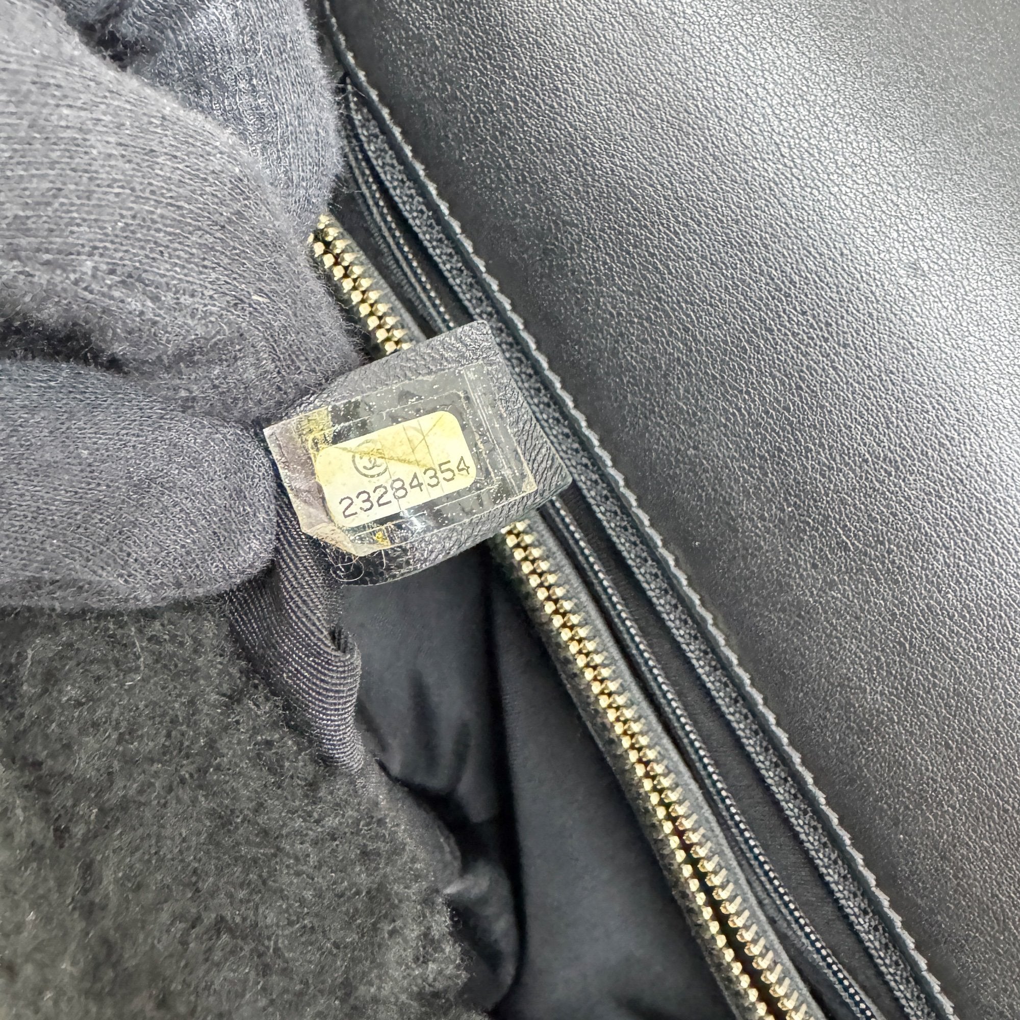 Classic Flap Black Wool Two Way Bag