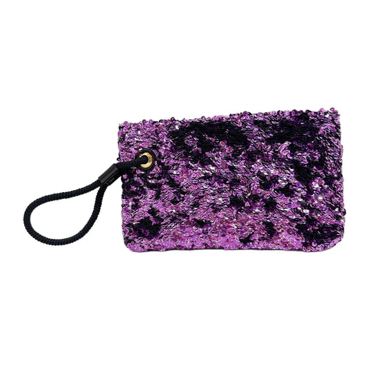 Rococo Violette Sequin Clutch Bag