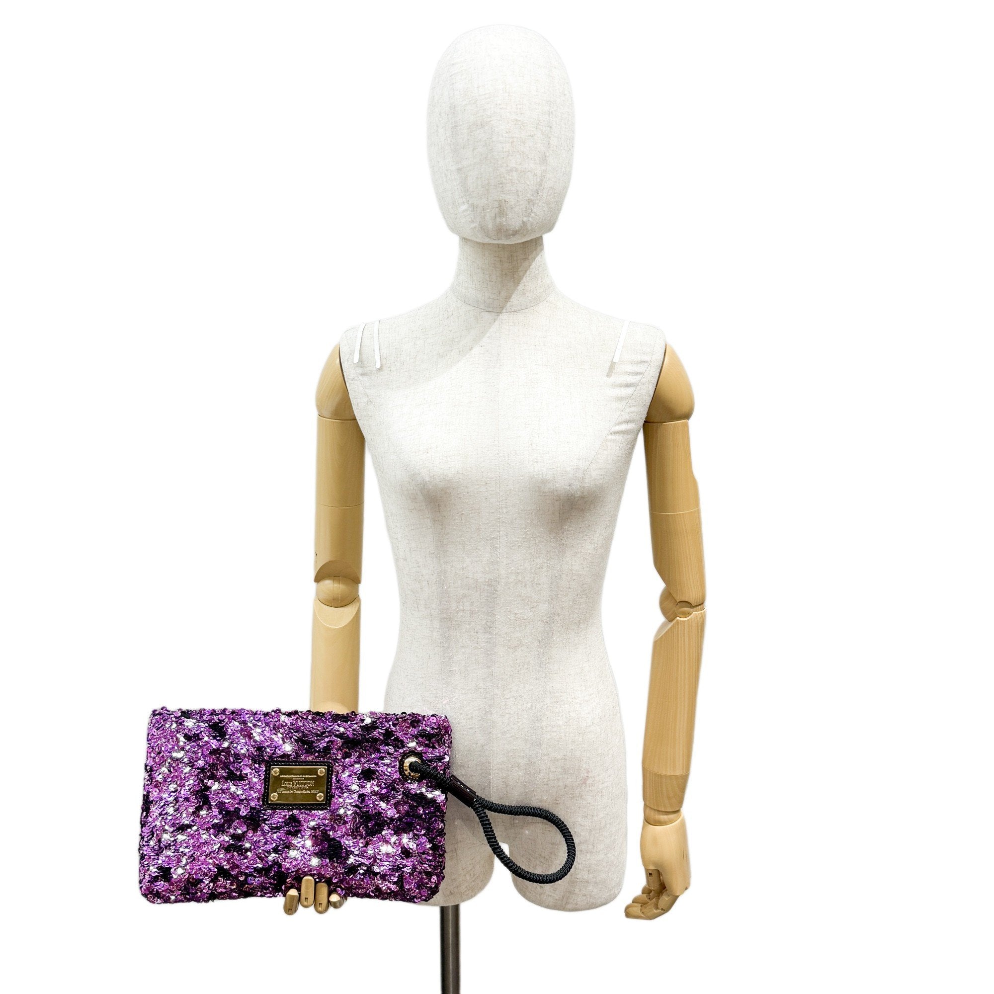 Rococo Violette Sequin Clutch Bag