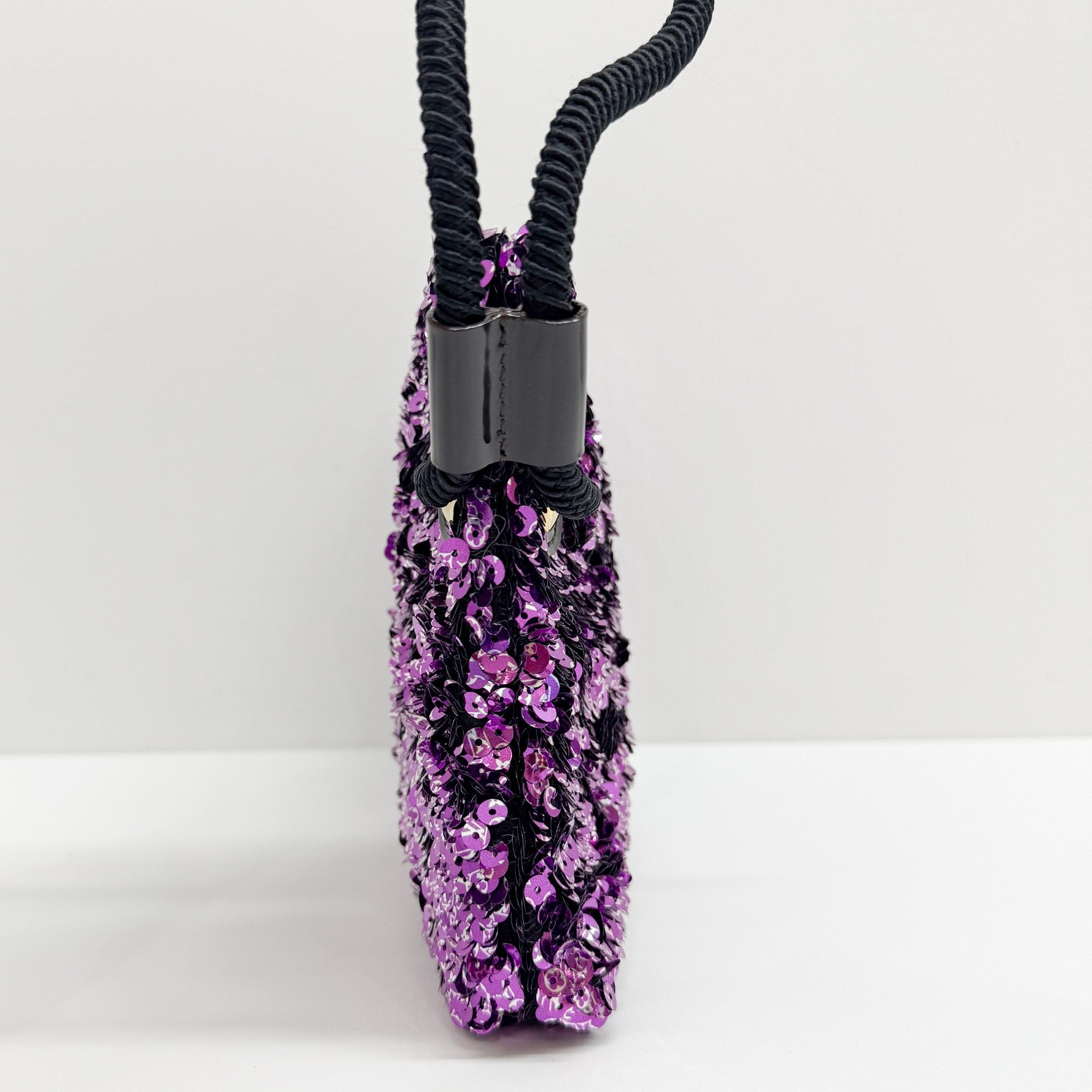 Rococo Violette Sequin Clutch Bag