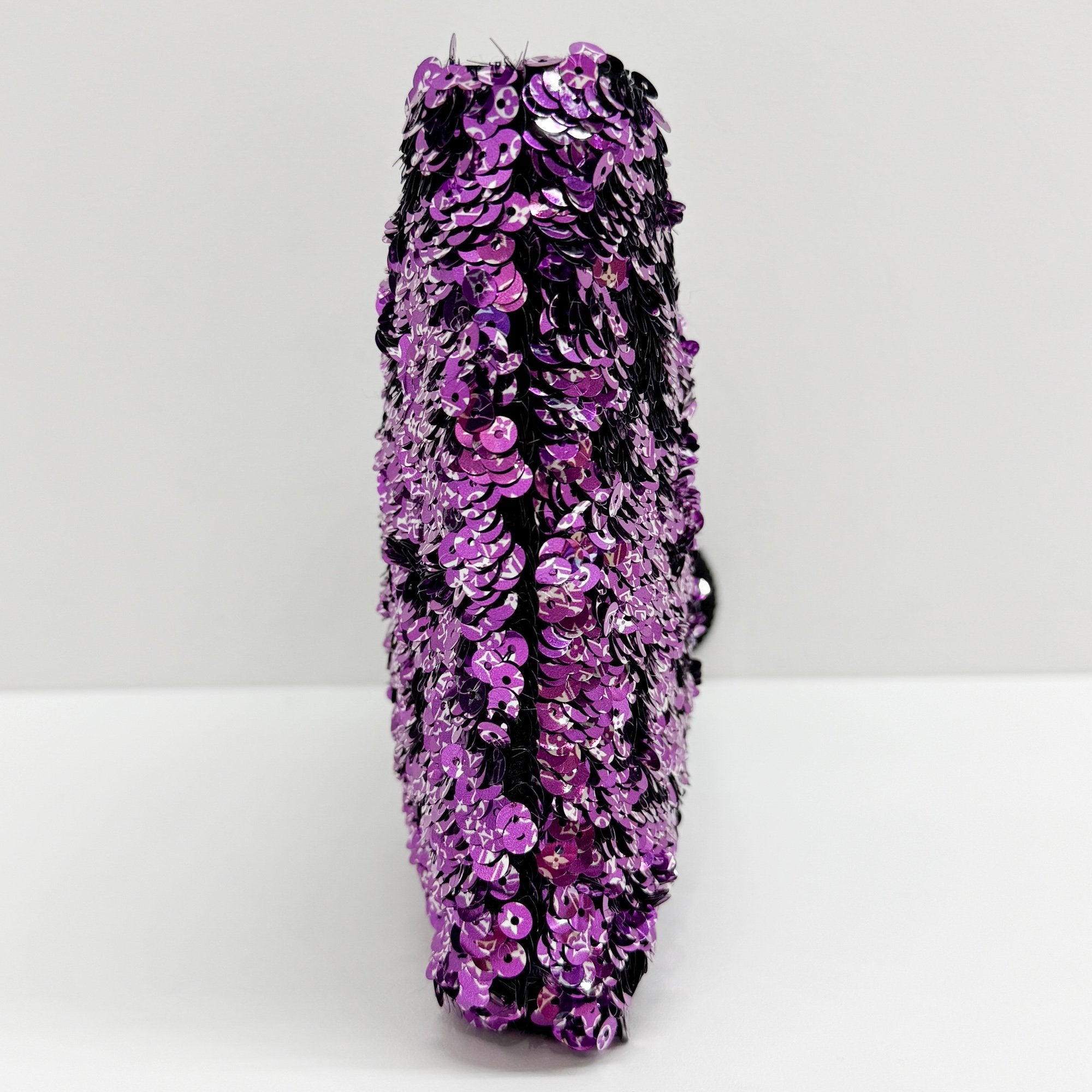 Rococo Violette Sequin Clutch Bag