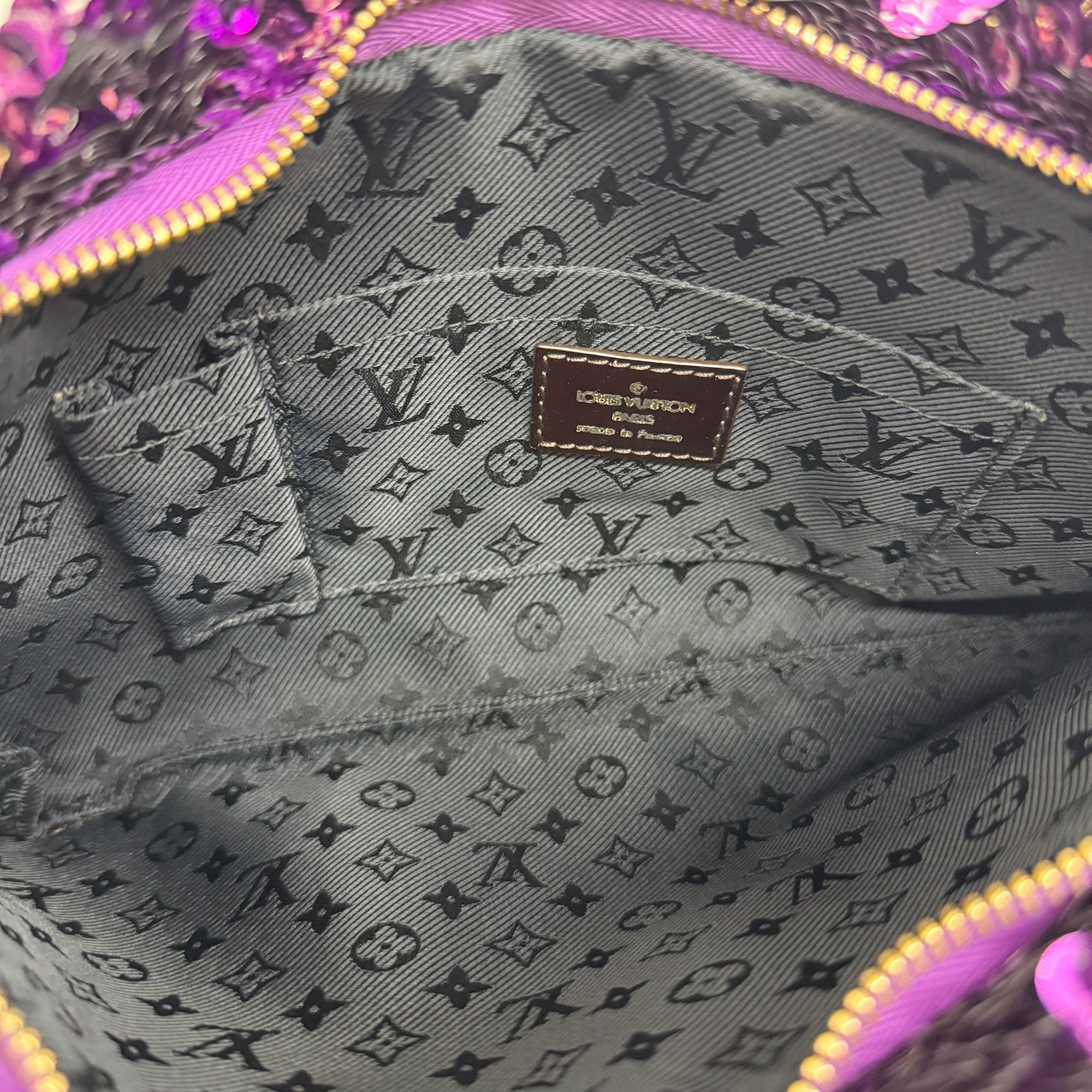 Rococo Violette Sequin Clutch Bag