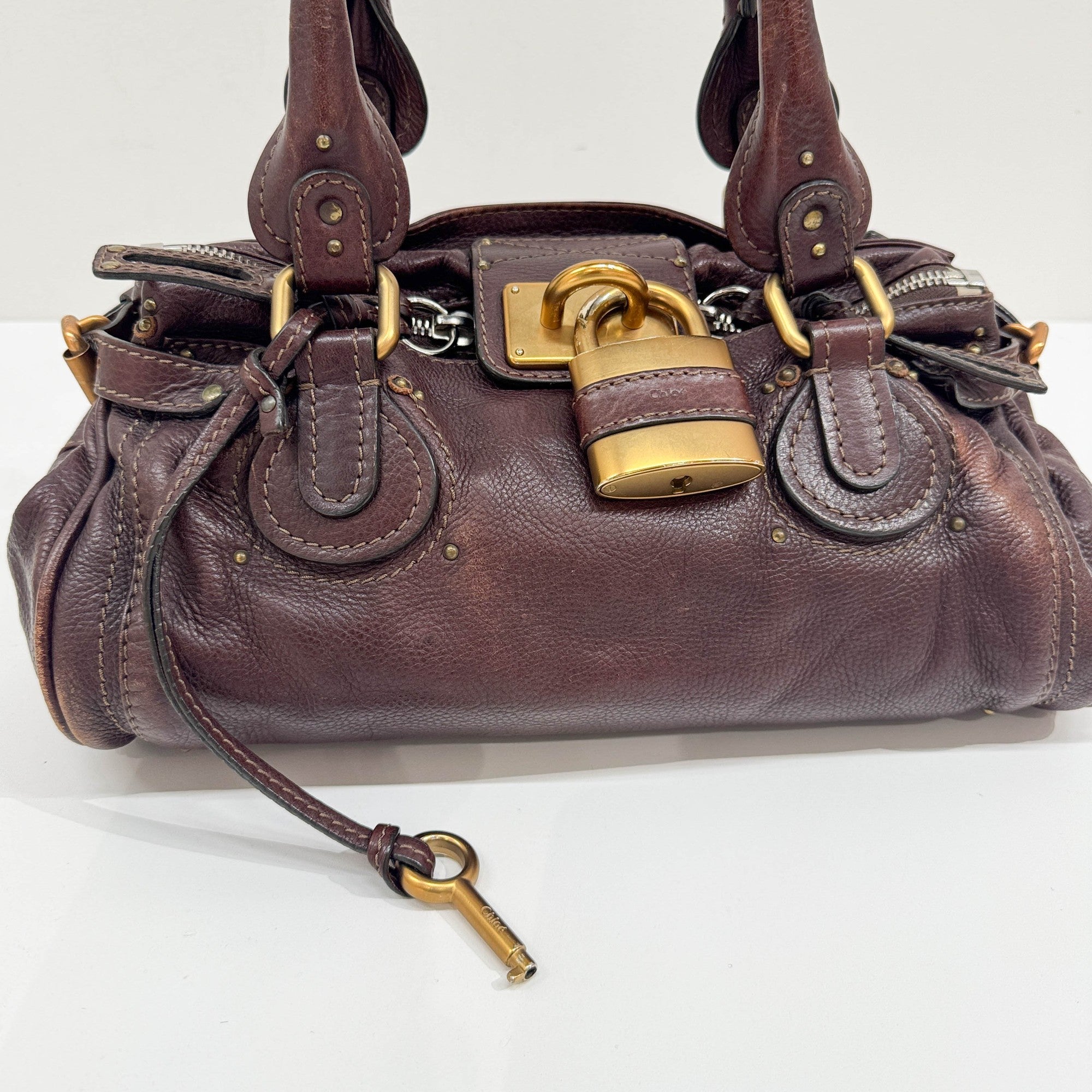 Paddington Chocolate Brown Leather Shoulder Bag