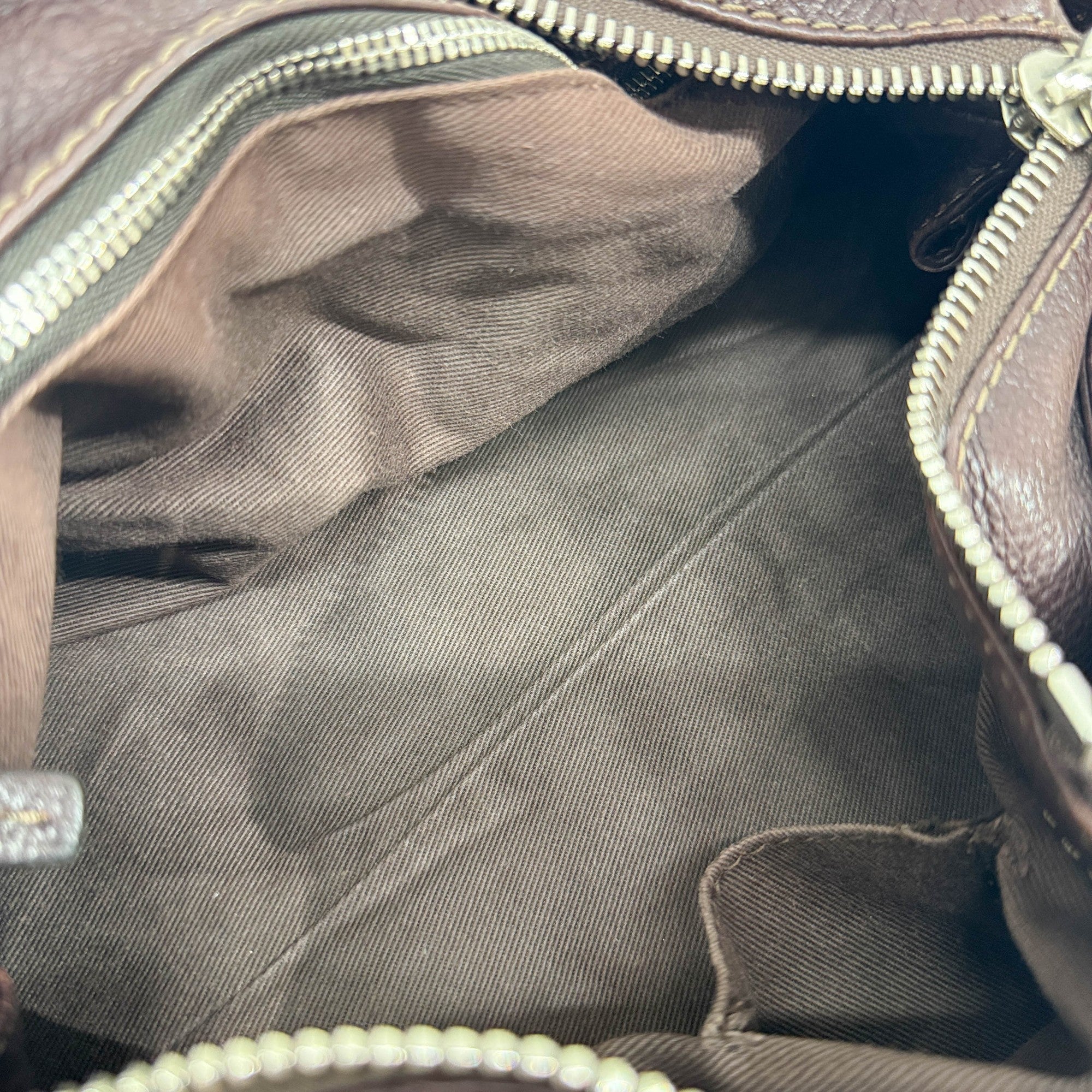 Paddington Chocolate Brown Leather Shoulder Bag