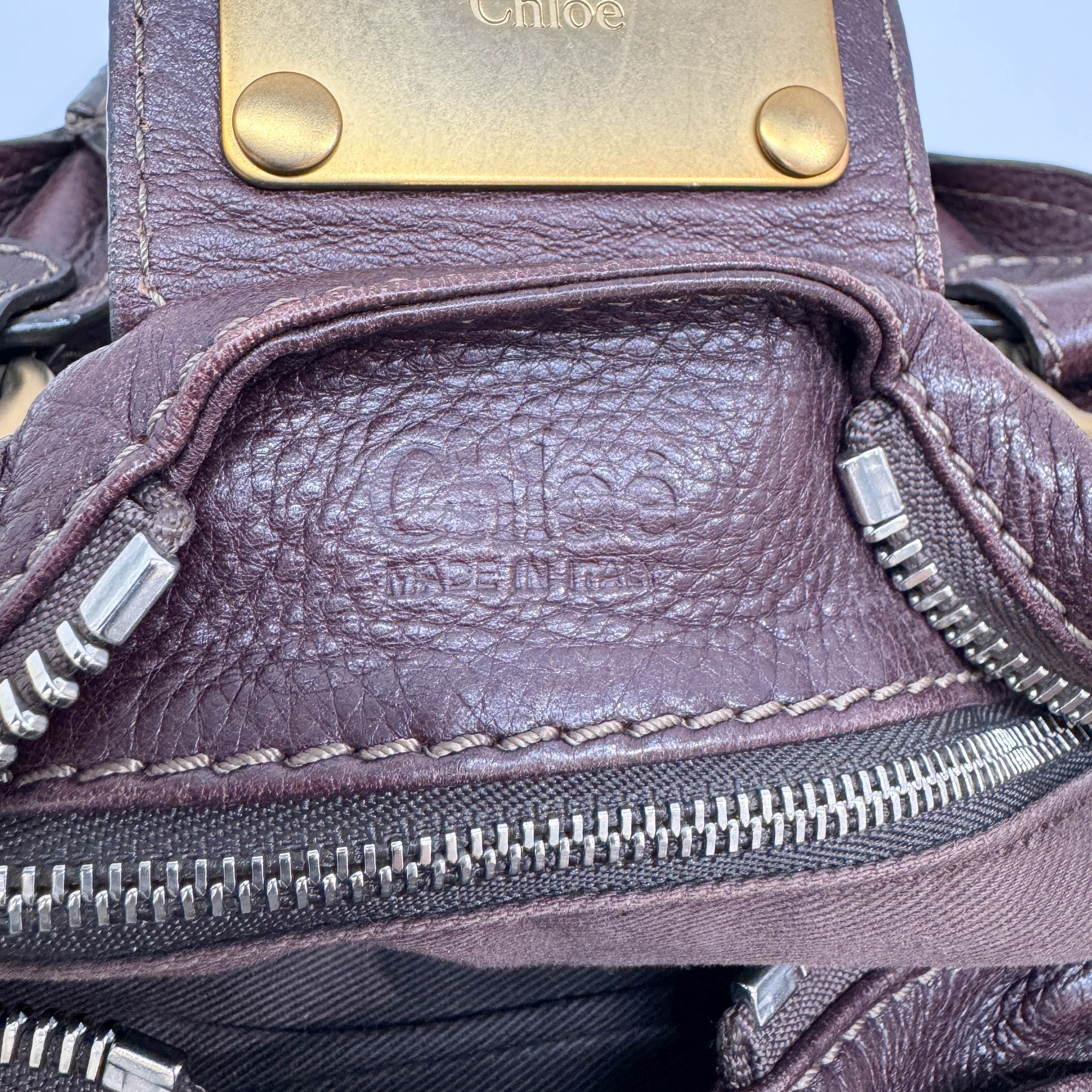 Paddington Chocolate Brown Leather Shoulder Bag