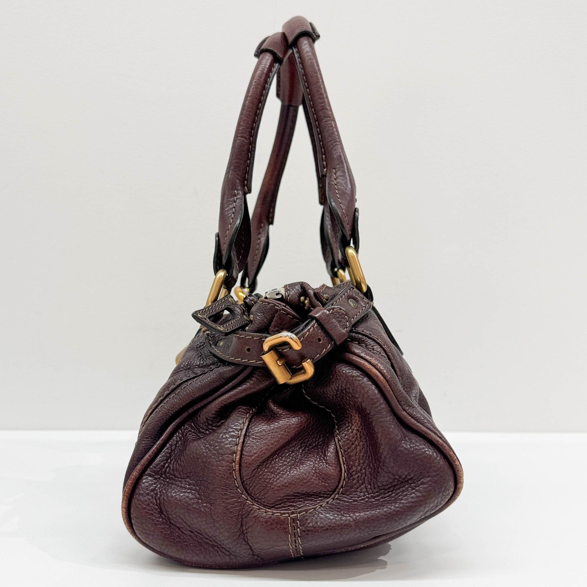 Paddington Chocolate Brown Leather Shoulder Bag