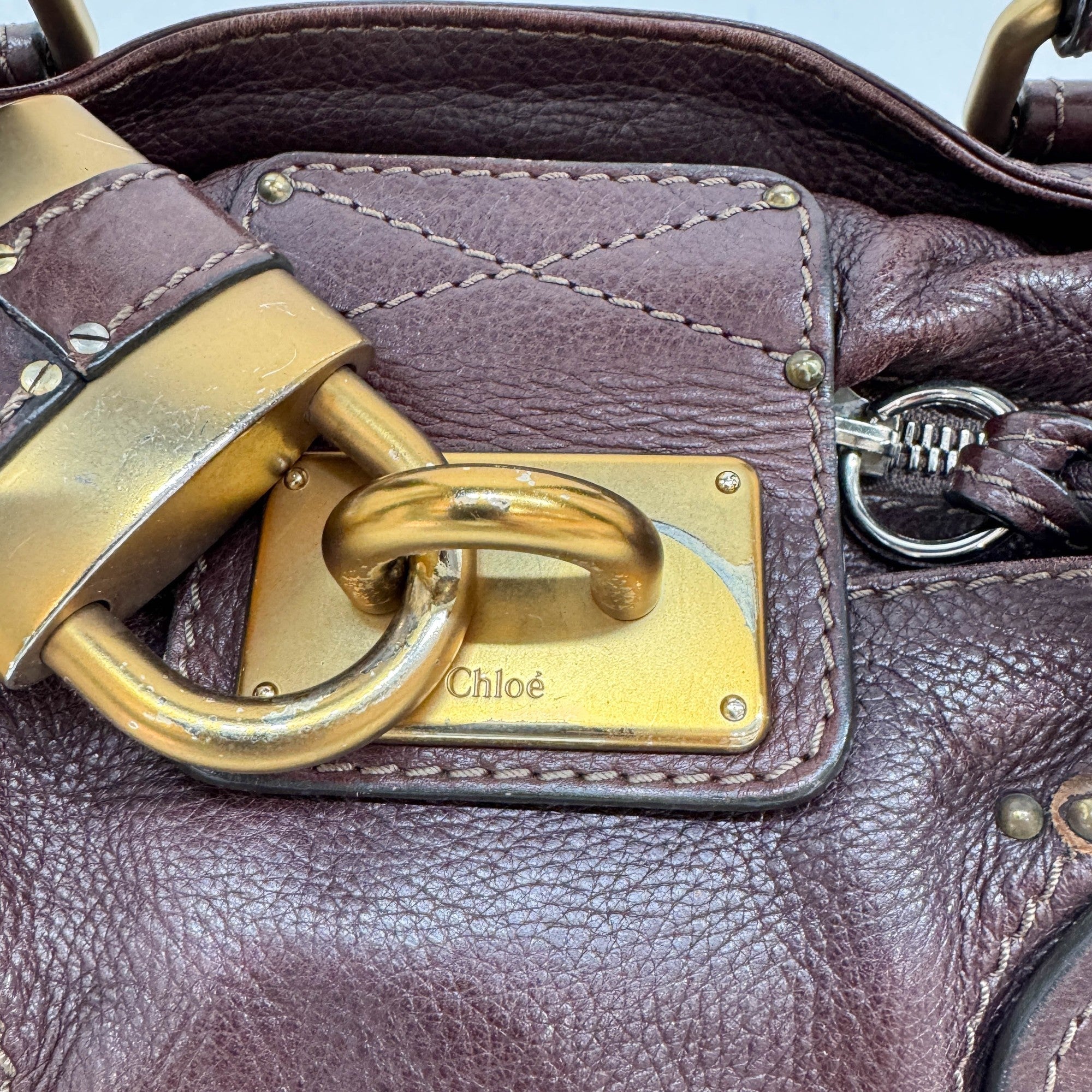 Paddington Chocolate Brown Leather Shoulder Bag