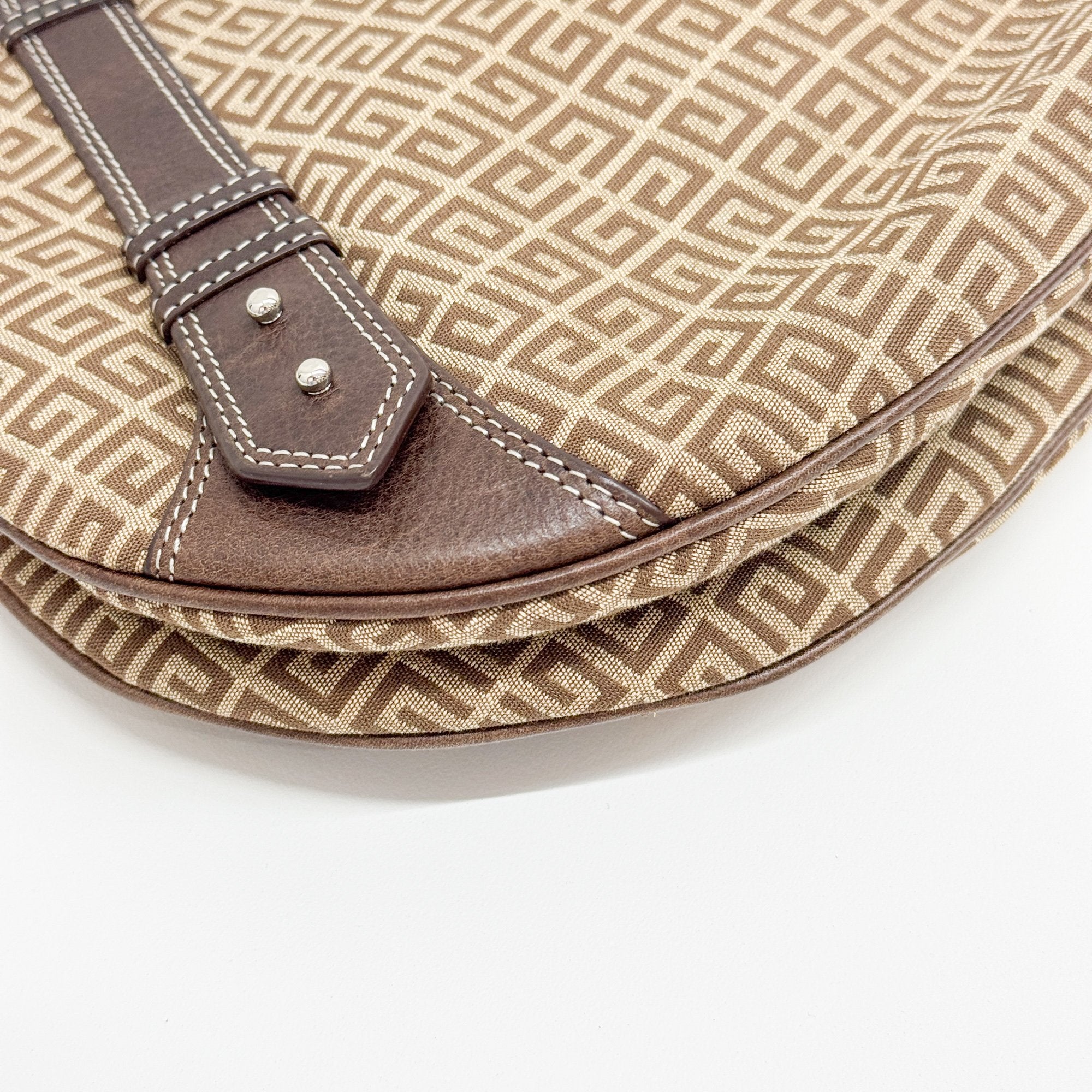 Brown G Canvas Hobo Bag