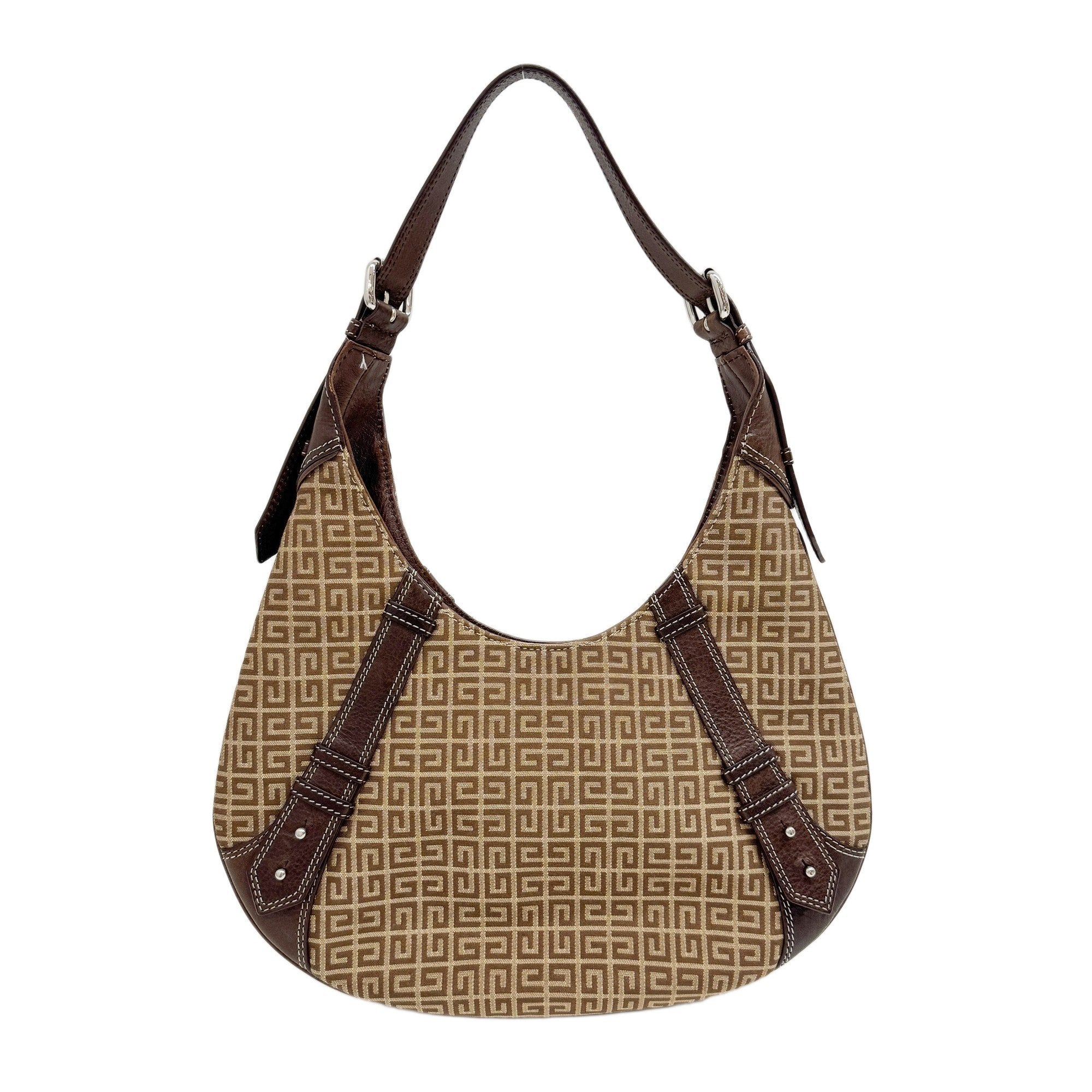 Brown G Canvas Hobo Bag