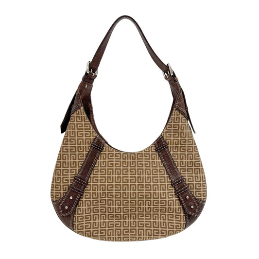 Brown G Canvas Hobo Bag