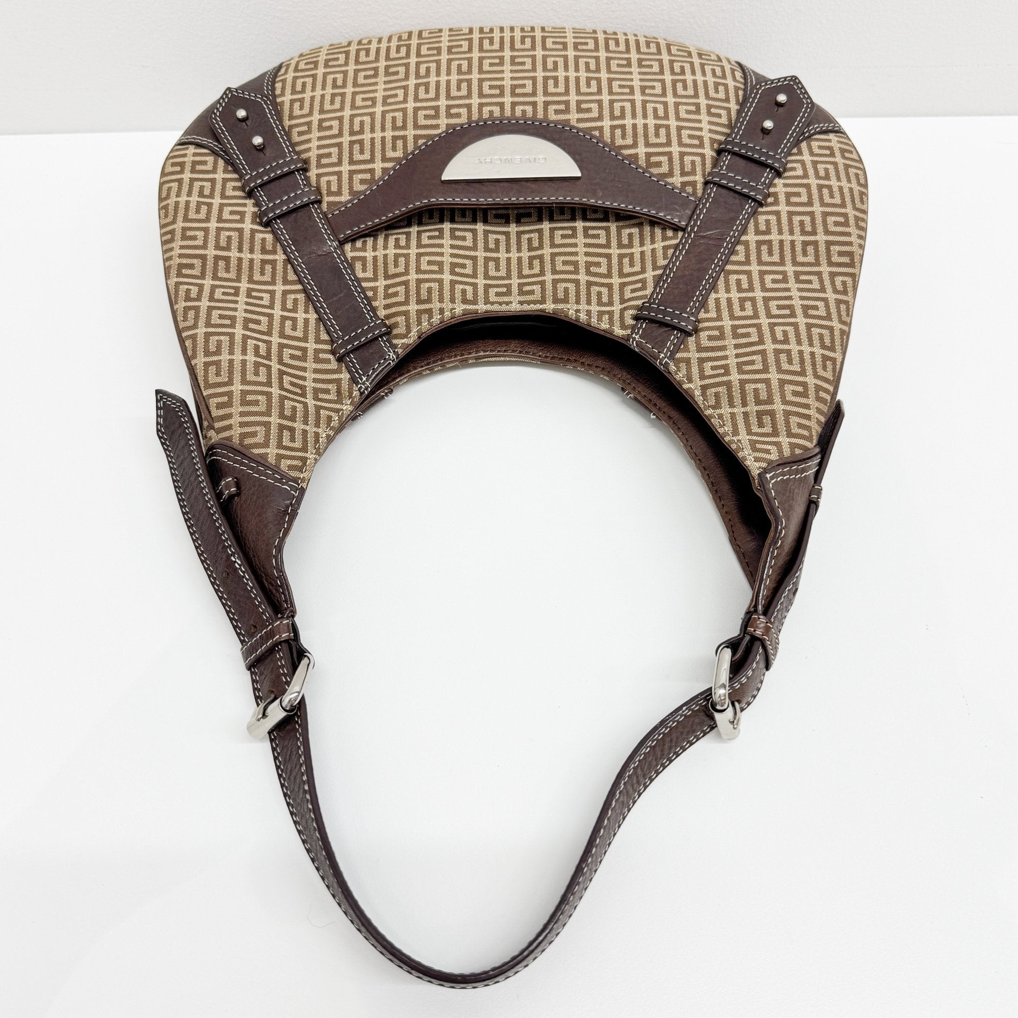 Brown G Canvas Hobo Bag