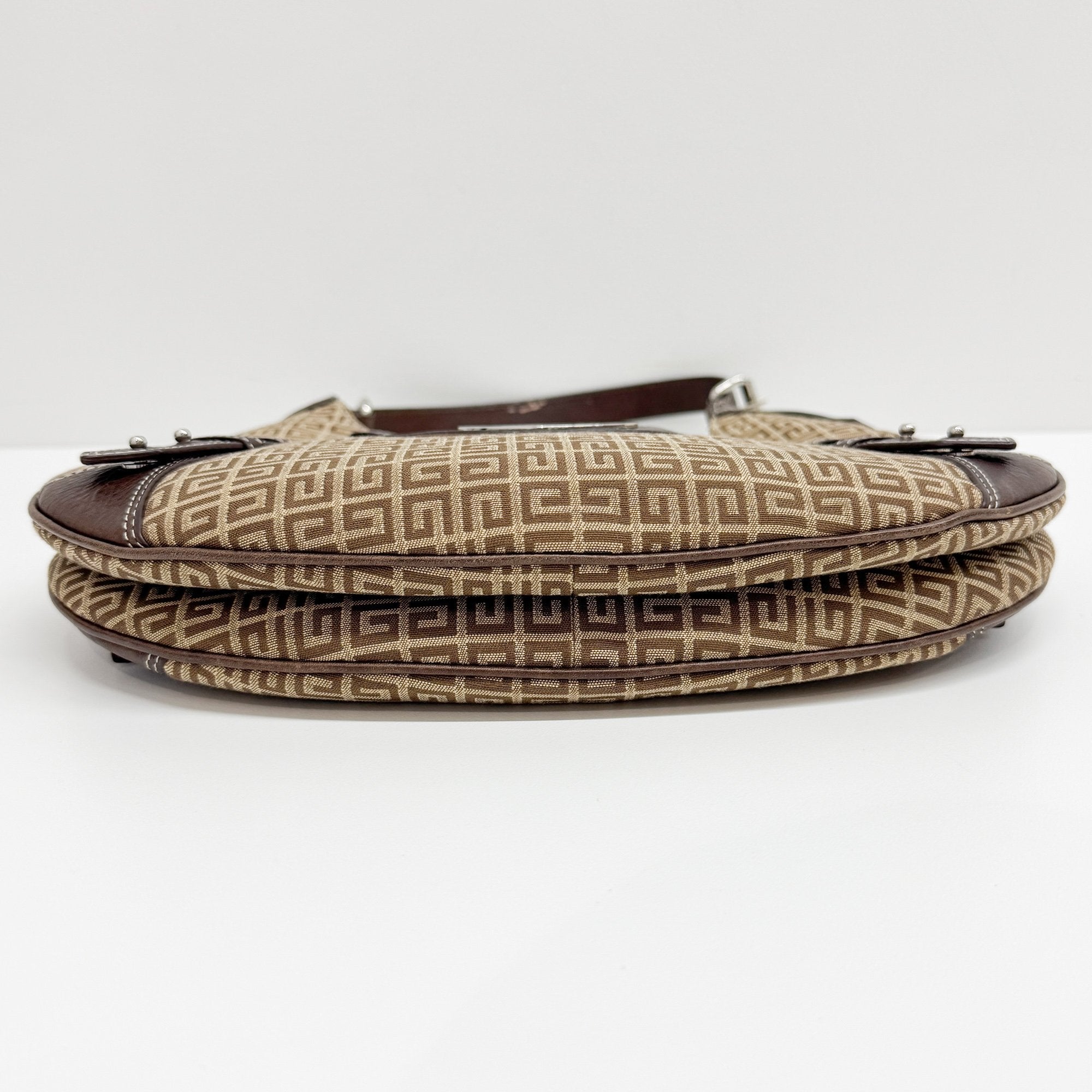 Brown G Canvas Hobo Bag