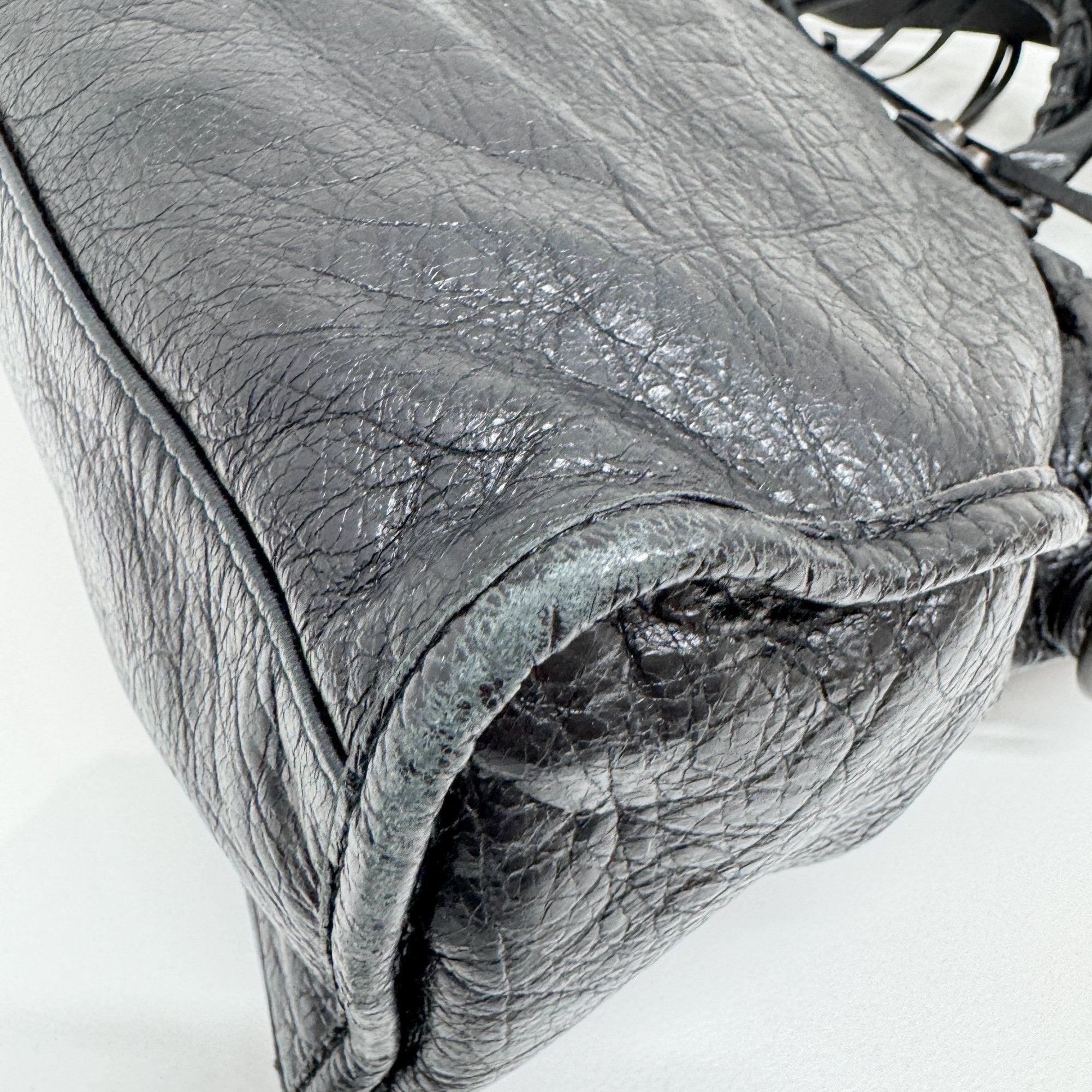 The City Black Leather Two Way Bag