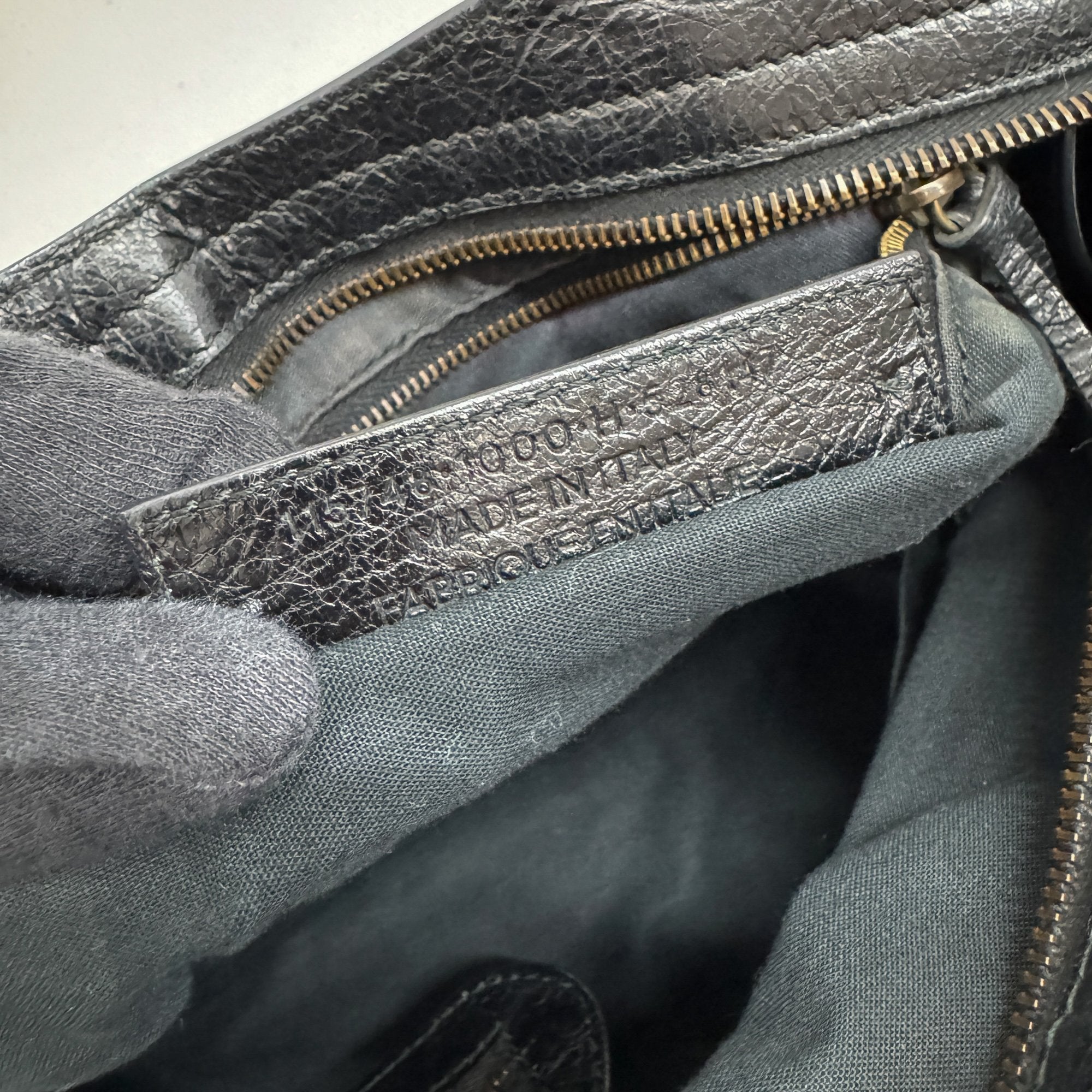 The City Black Leather Two Way Bag