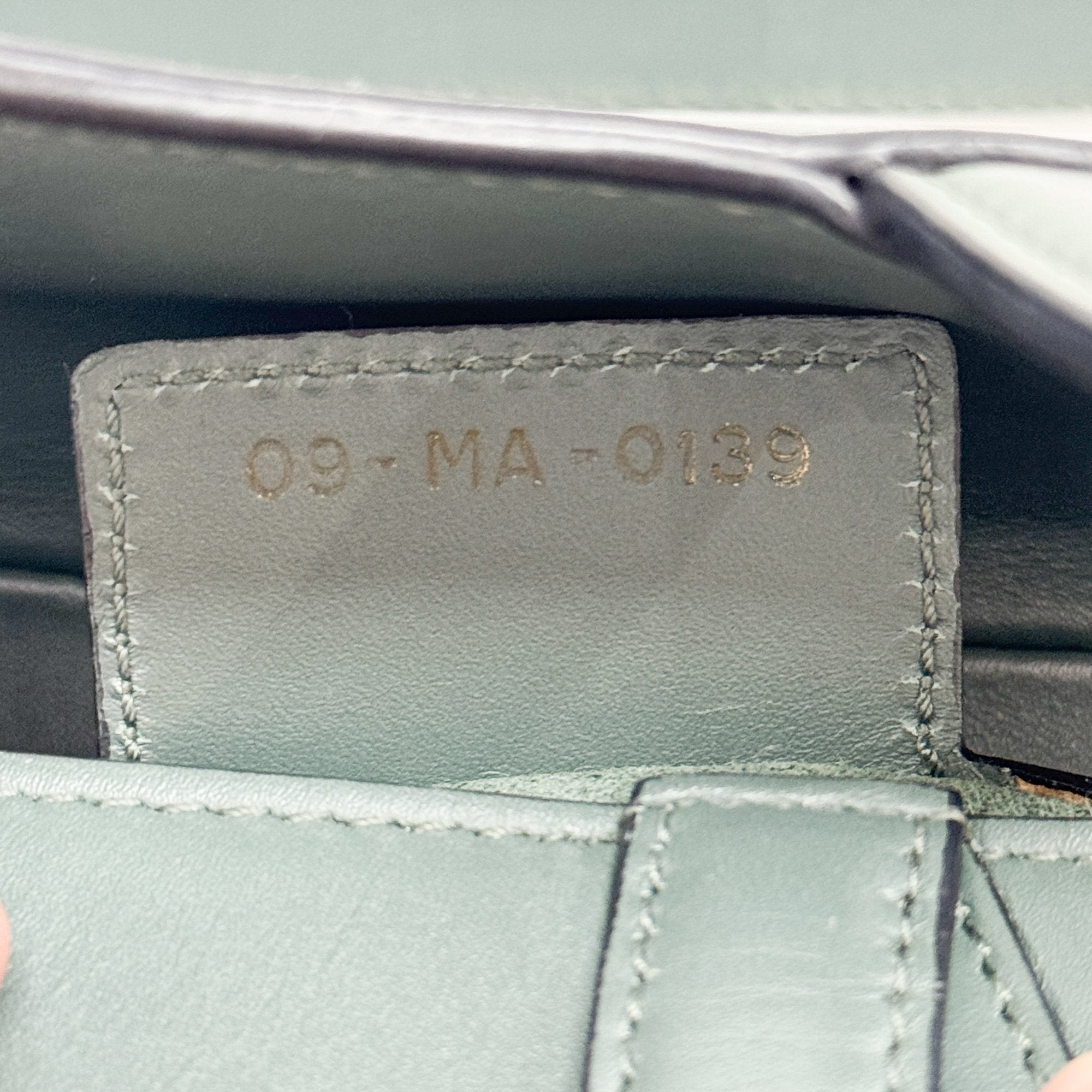 Saddle Clay Green Leather Shoulder Bag