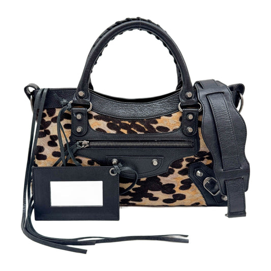 The First Multi-Color Cheetah Print Pony Hair Two Way Bag