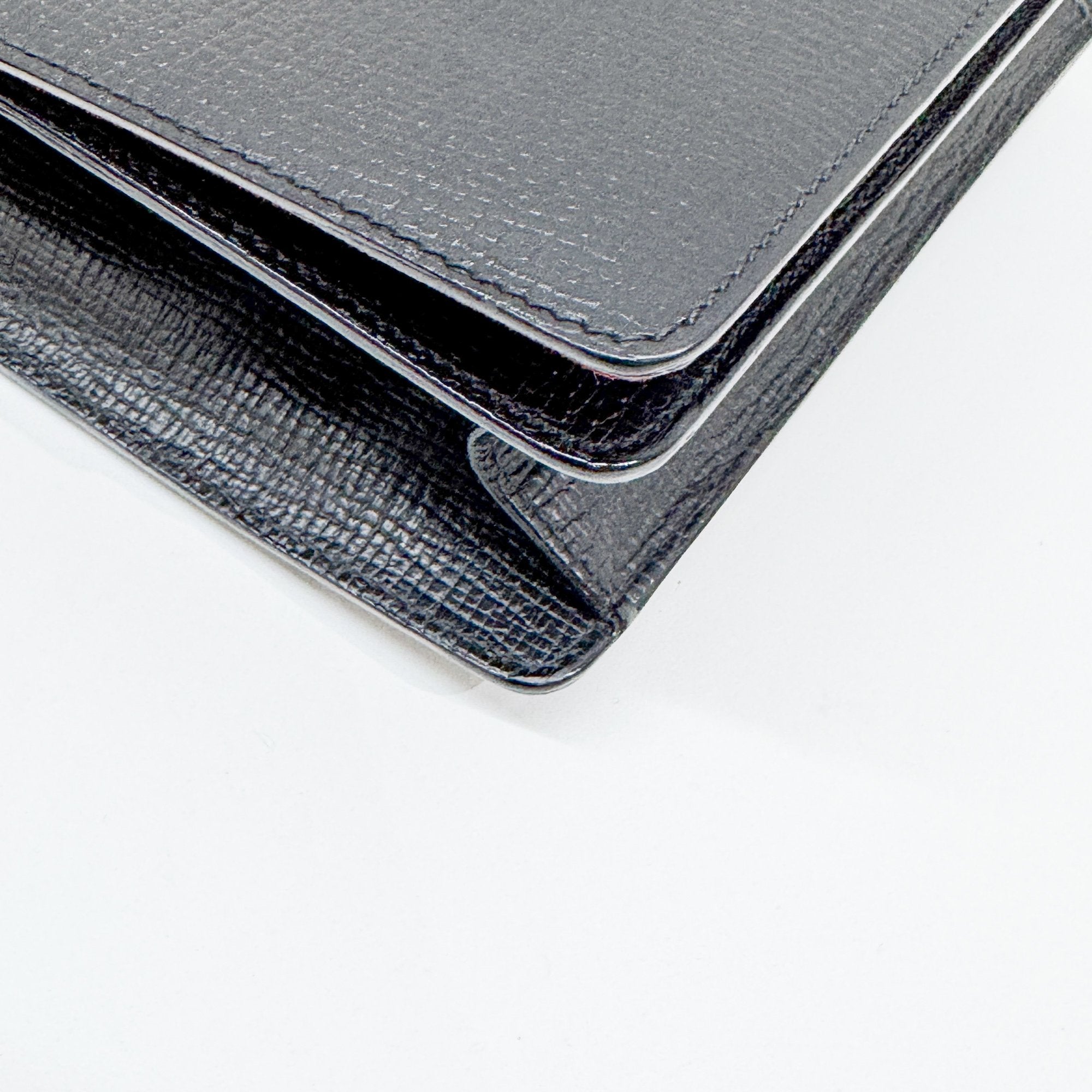 Barcelona Black Leather Shoulder Bag