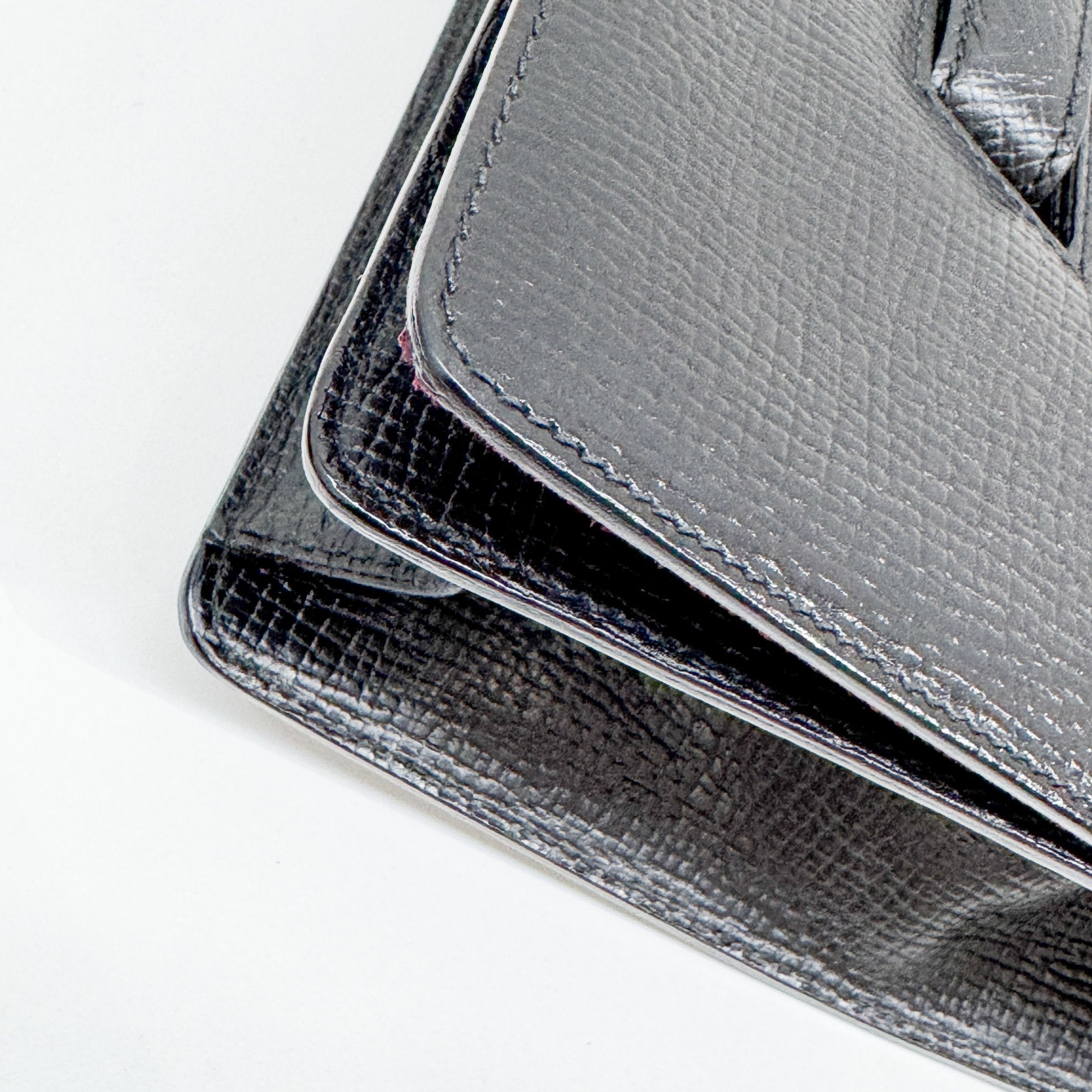 Barcelona Black Leather Shoulder Bag