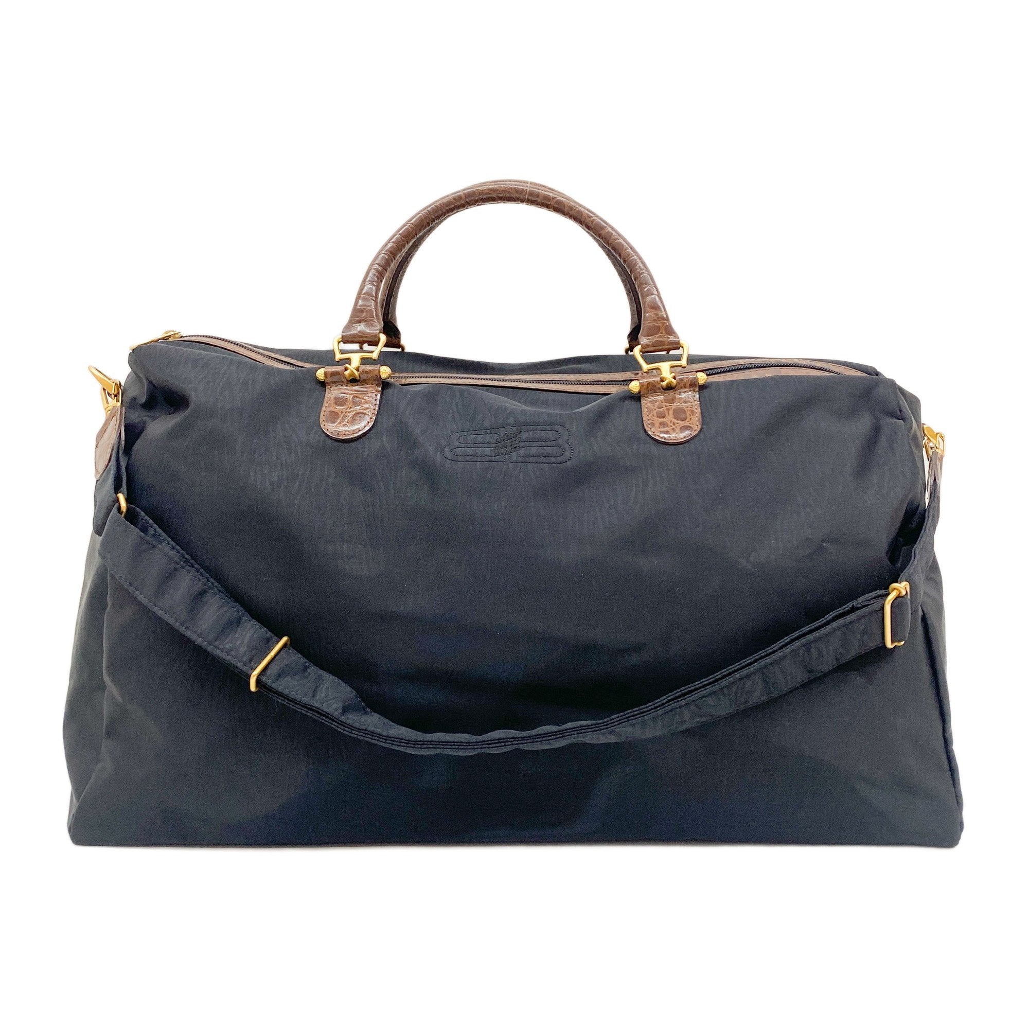 Boston Black Nylon Two Way Bag