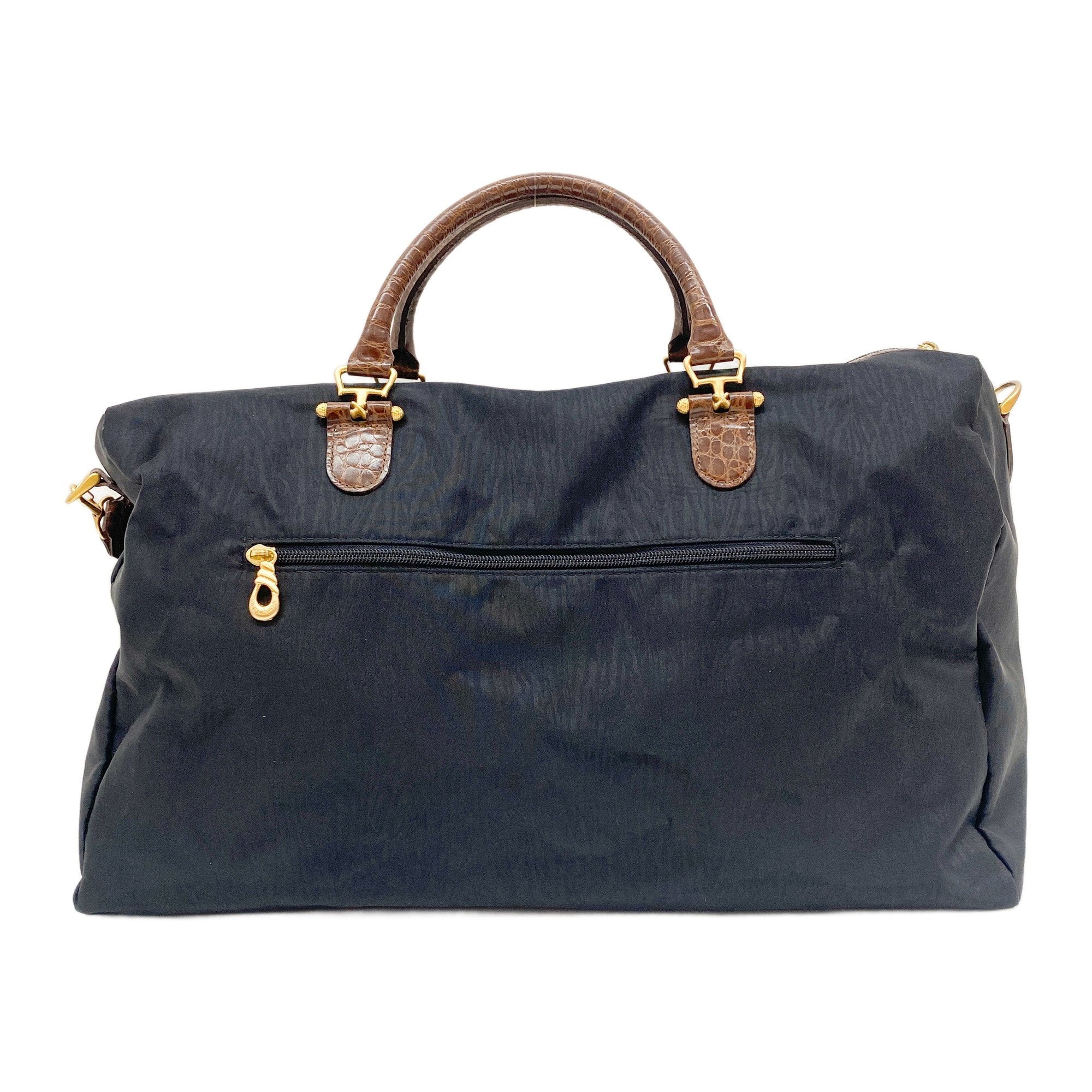 Boston Black Nylon Two Way Bag