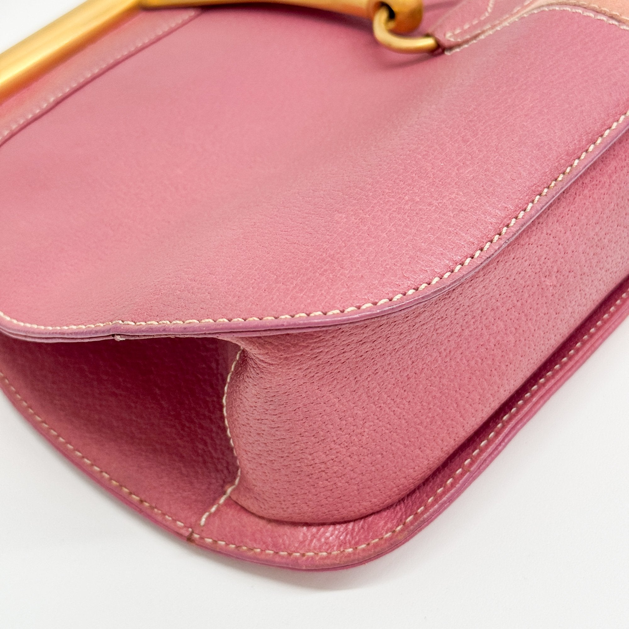 Snaffle Horsebit Pink Leather Hand Bag