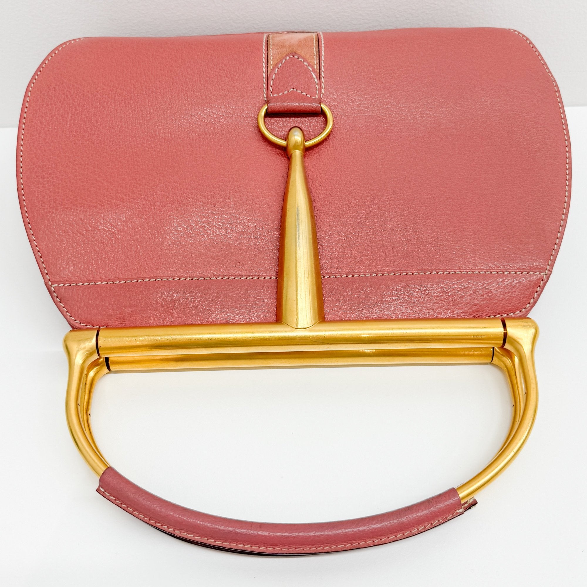 Snaffle Horsebit Pink Leather Hand Bag