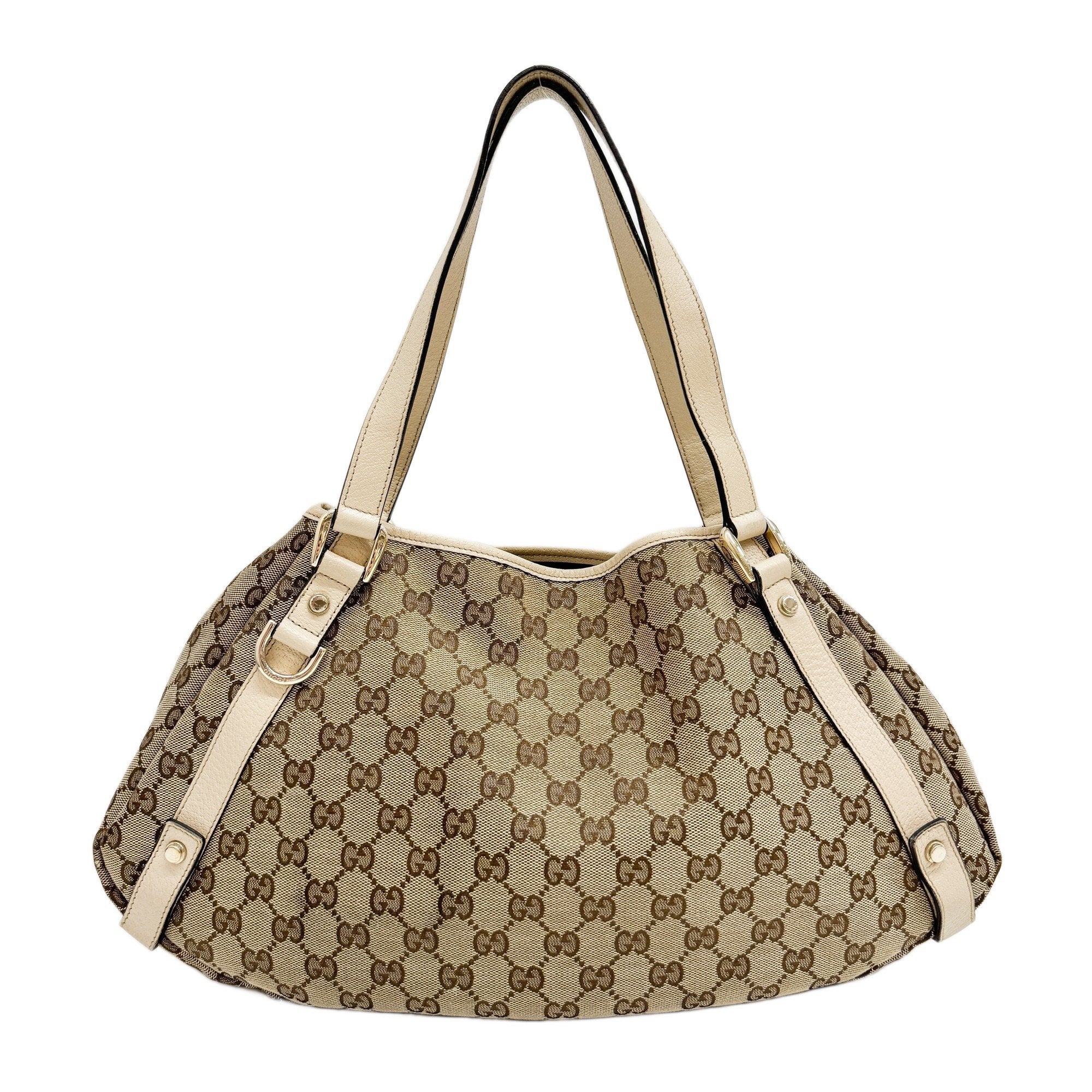 Abbey Brown GG Canvas Shoulder Bag