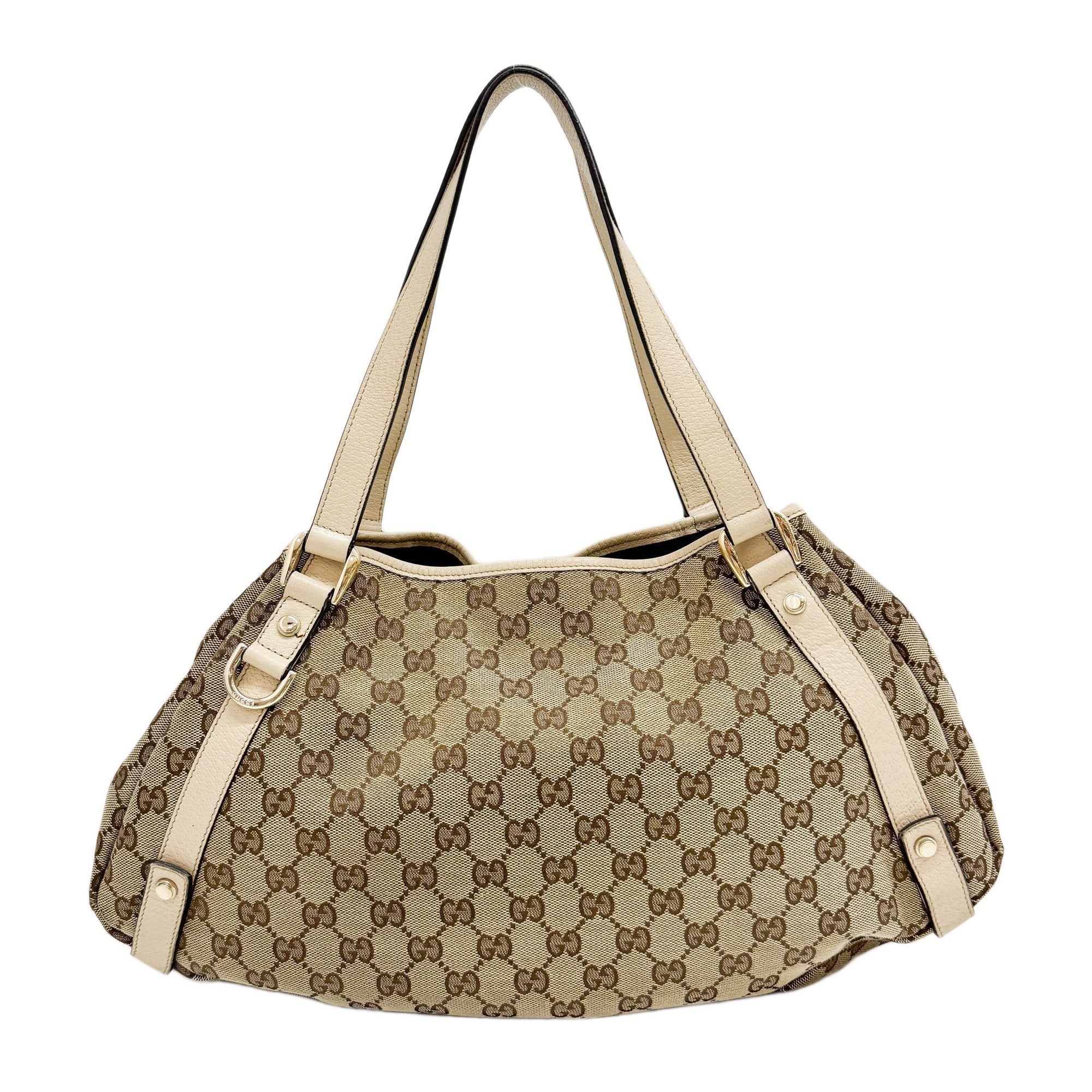 Abbey Brown GG Canvas Shoulder Bag