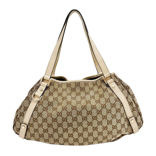 Abbey Brown GG Canvas Shoulder Bag