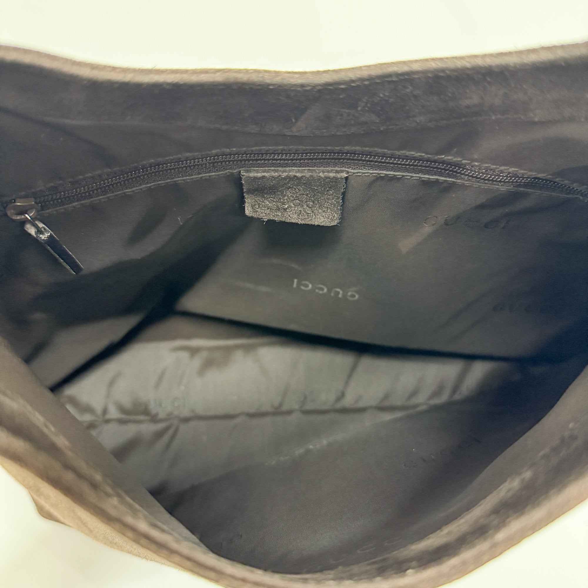 Bamboo Brown Suede Hobo Bag