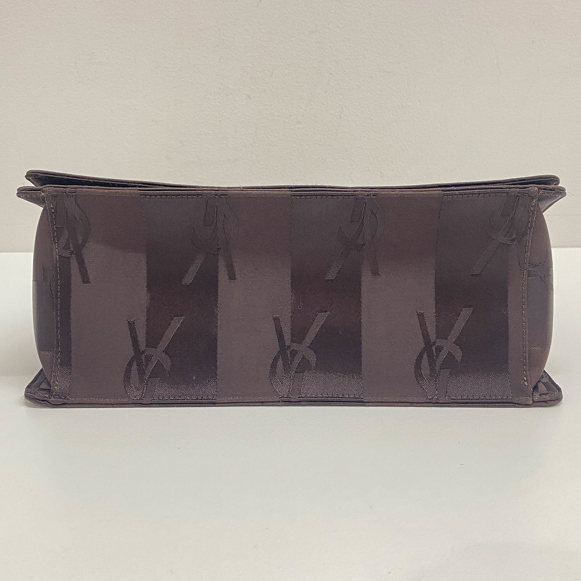 Brown Monogram Suede Handbag