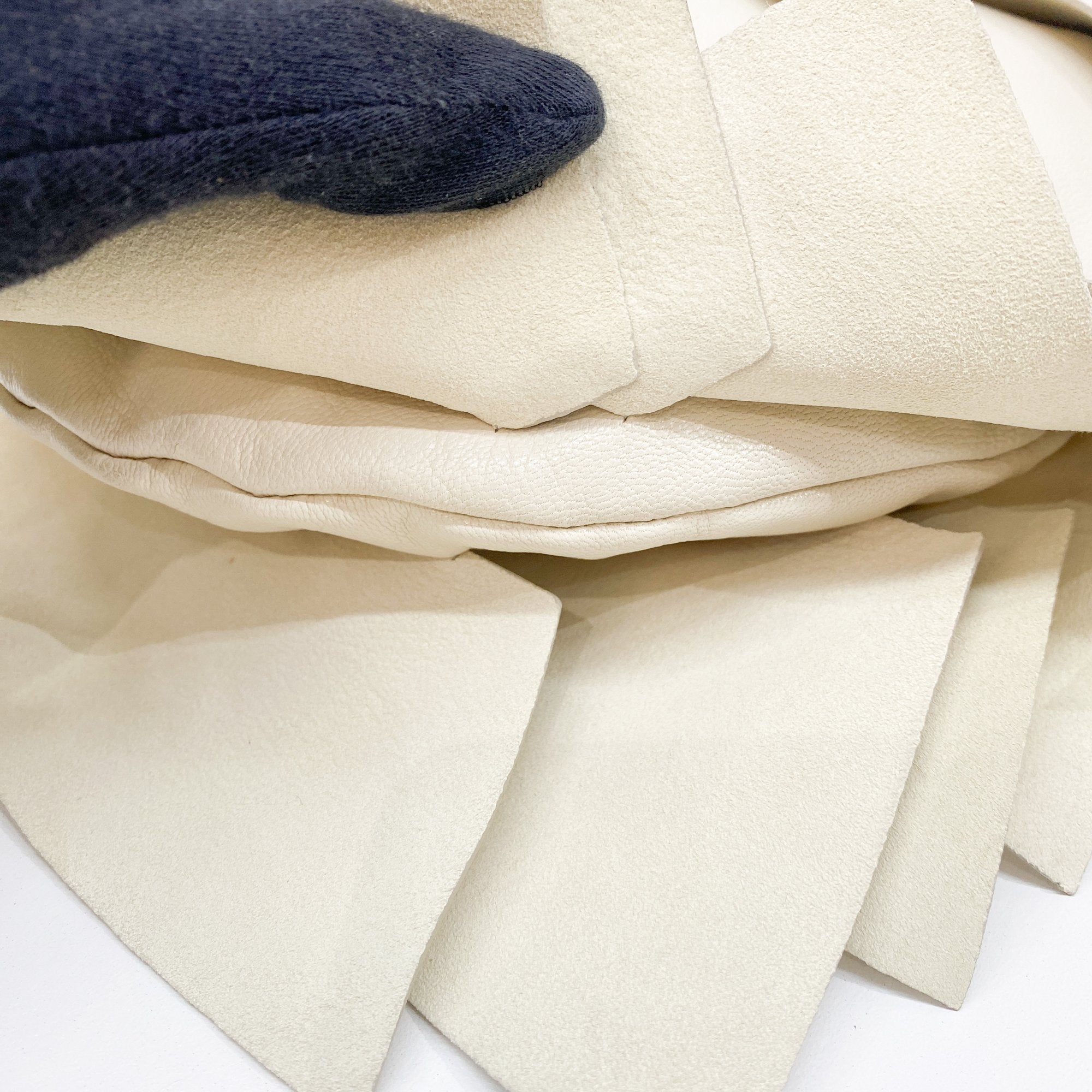 Saint-Tropez White Leather Shoulder Bag