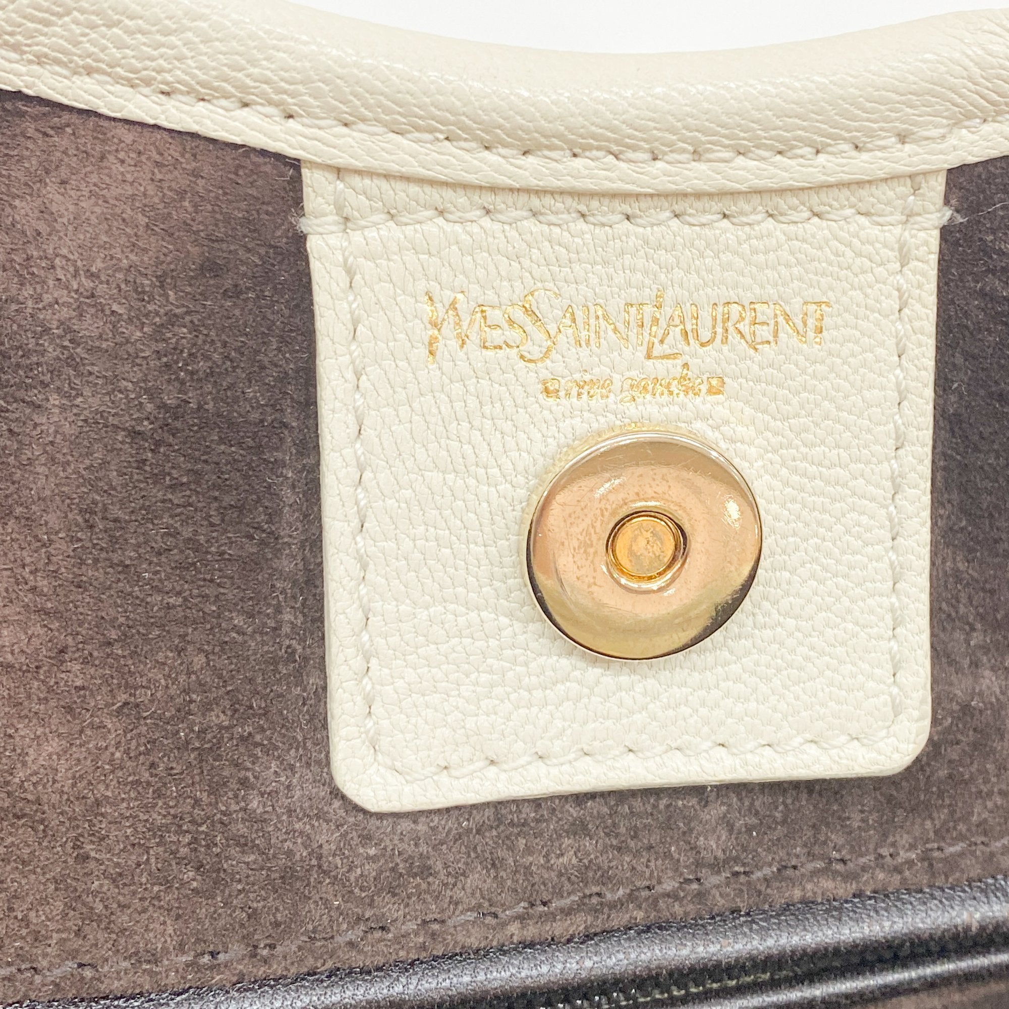 Saint-Tropez White Leather Shoulder Bag