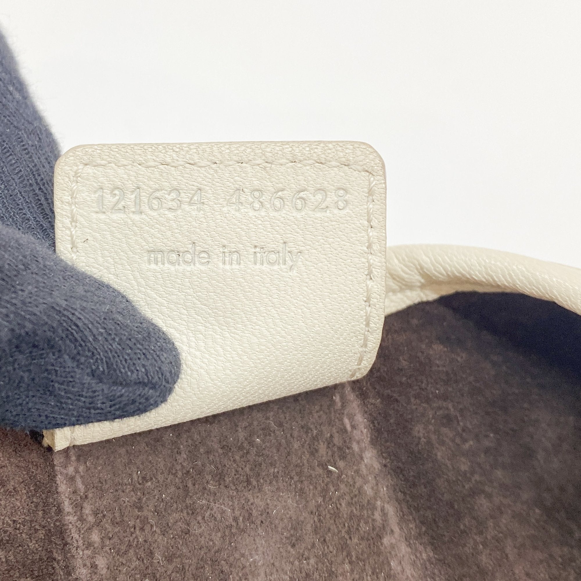 Saint-Tropez White Leather Shoulder Bag