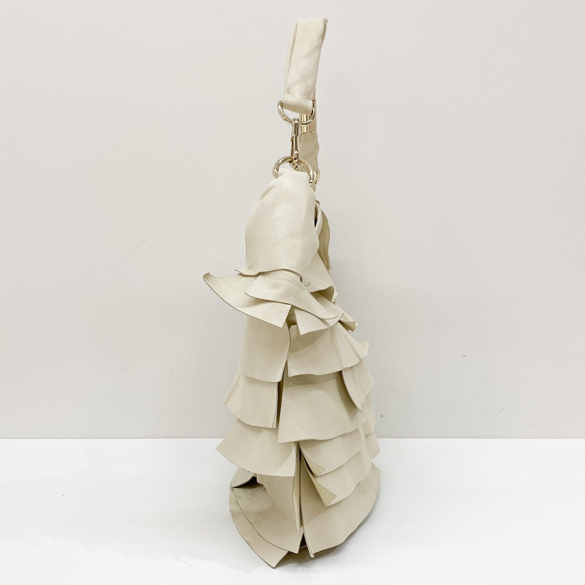 Saint-Tropez White Leather Shoulder Bag