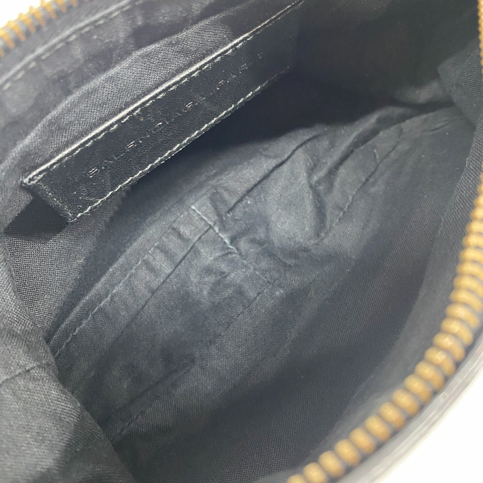 The City Pouch Black Leather Pouch Bag