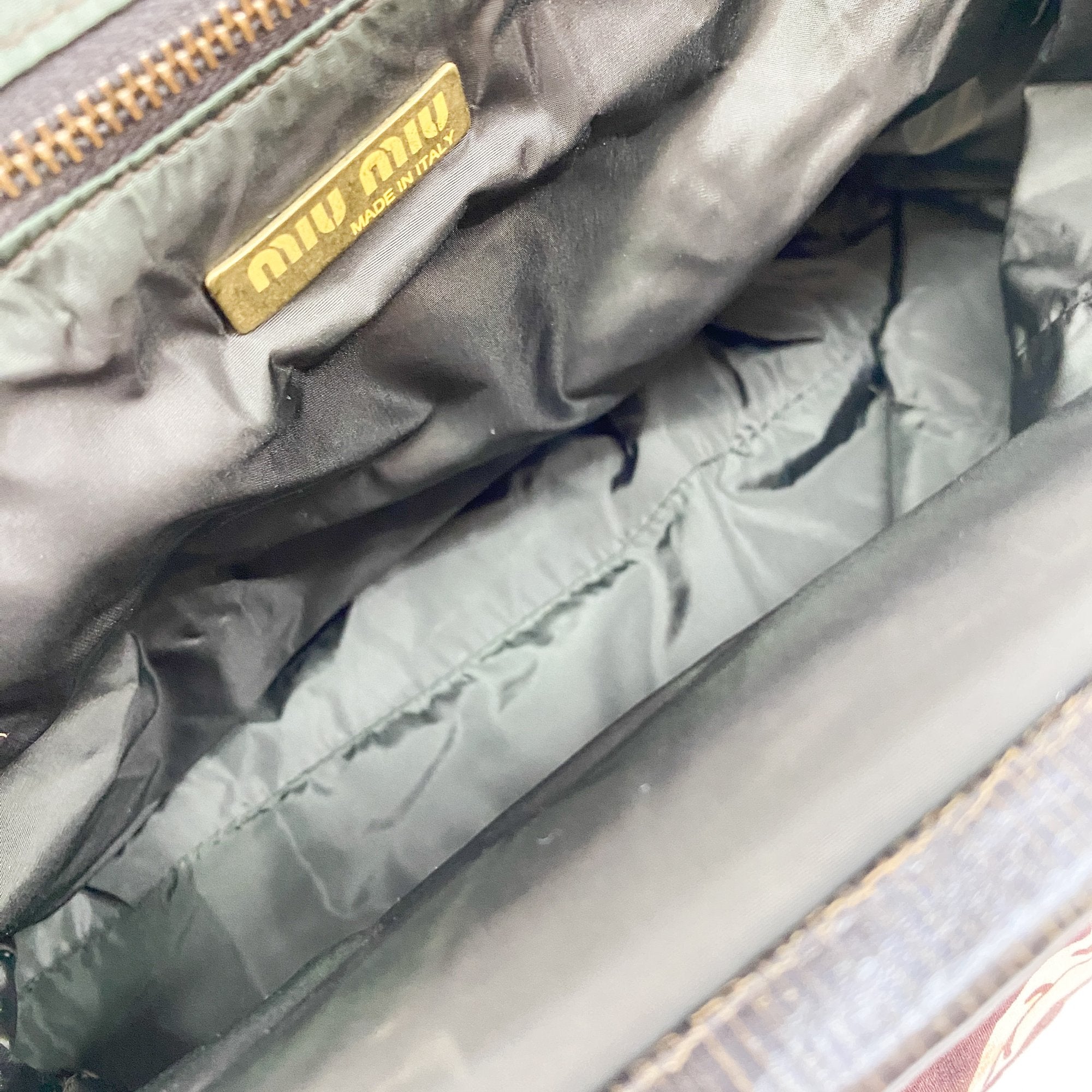 Archive Floral Pattern Brown Cotton Shoulder Bag