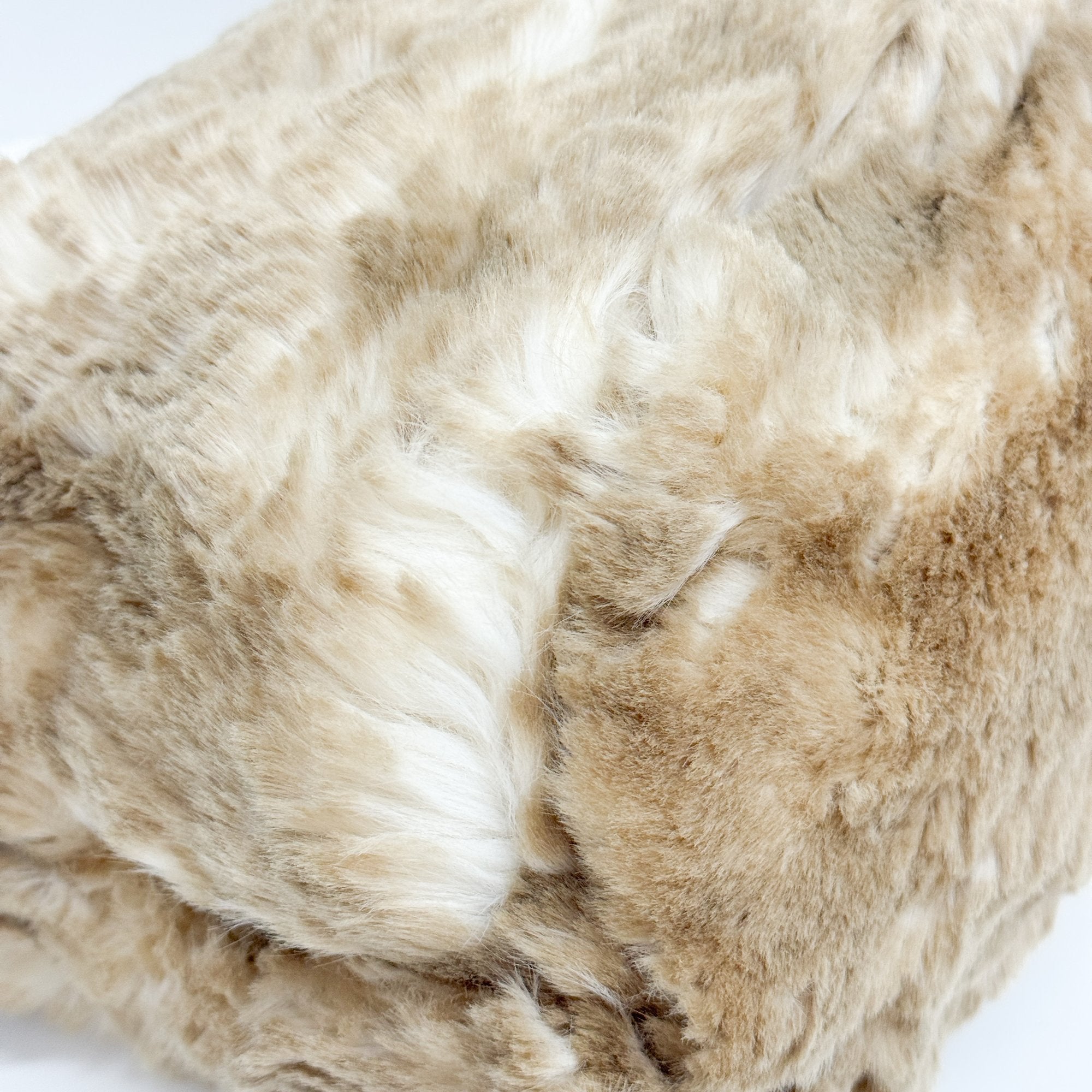 Beige Faux Fur Tote Bag