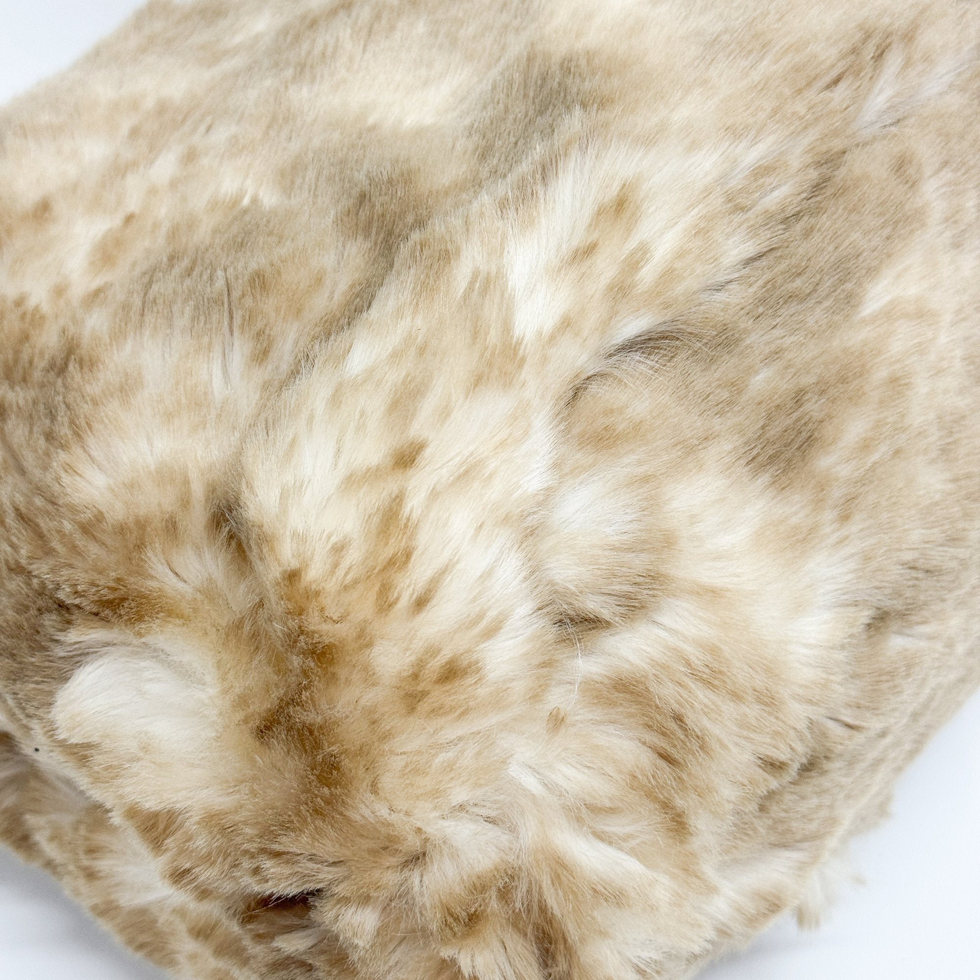 Beige Faux Fur Tote Bag