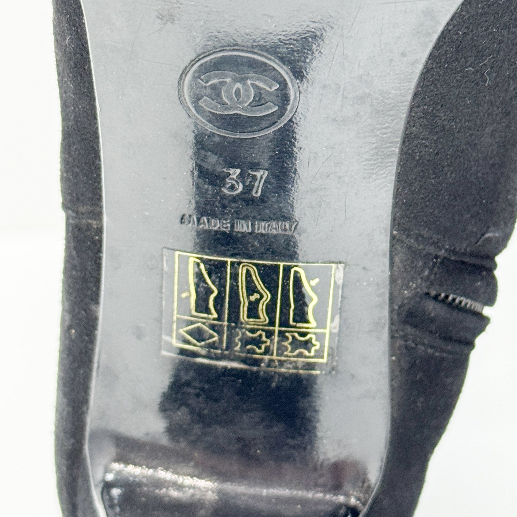 Size 37 Black Suede Long Boots