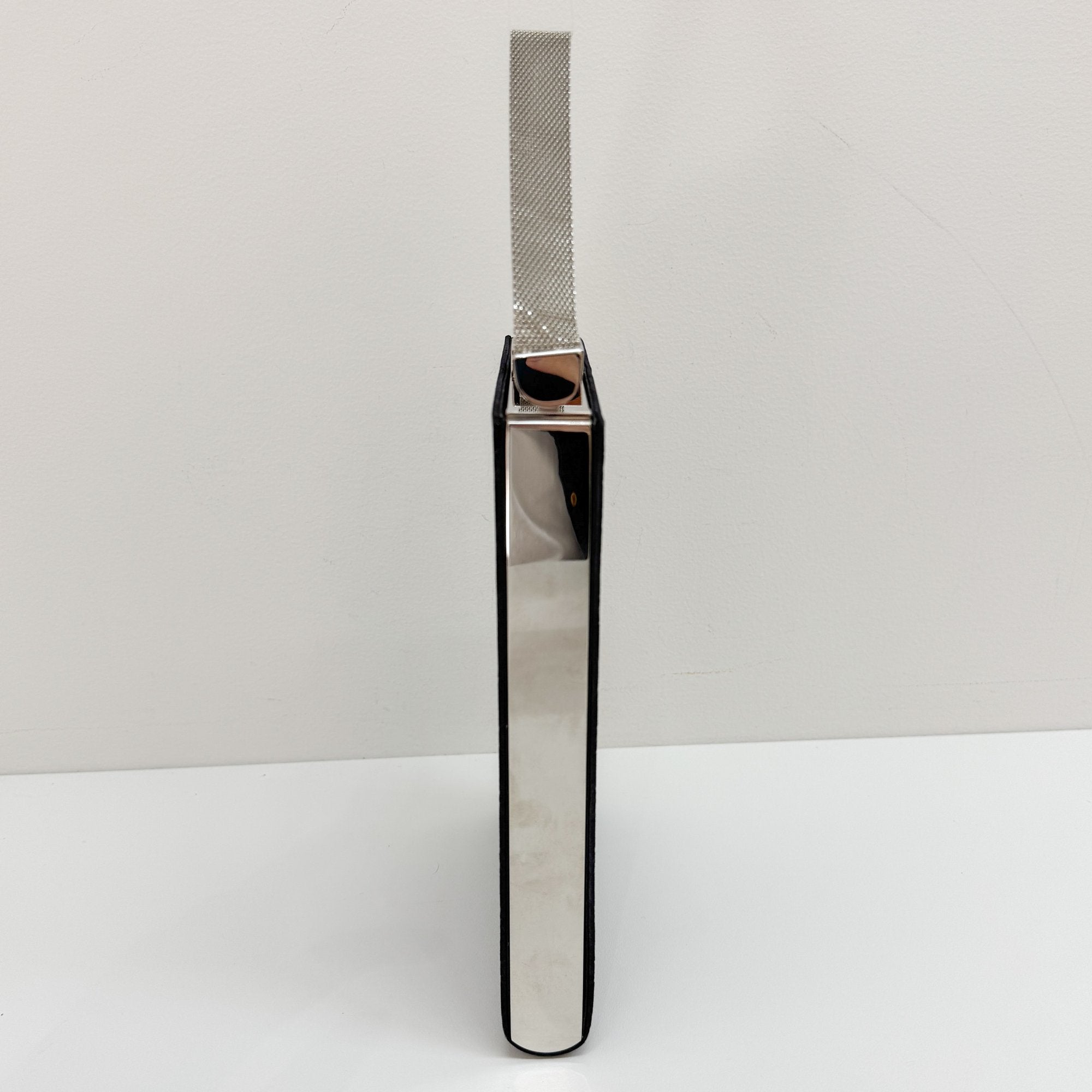 Ange GM Black Satin Hand Bag