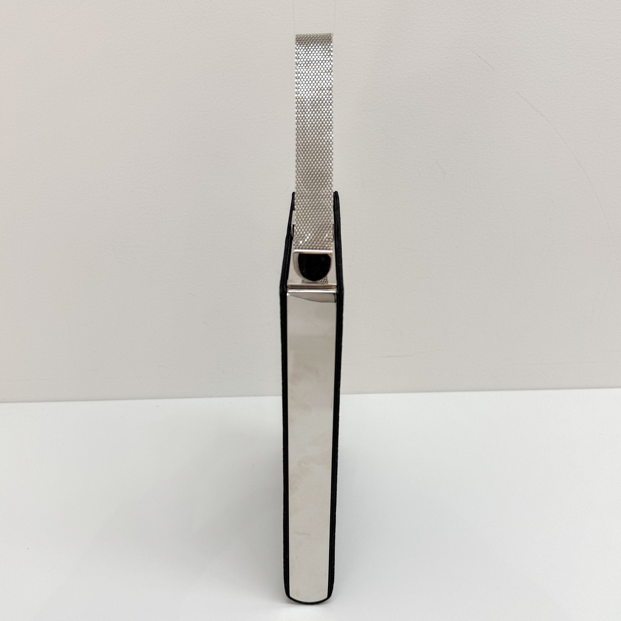 Ange GM Black Satin Hand Bag