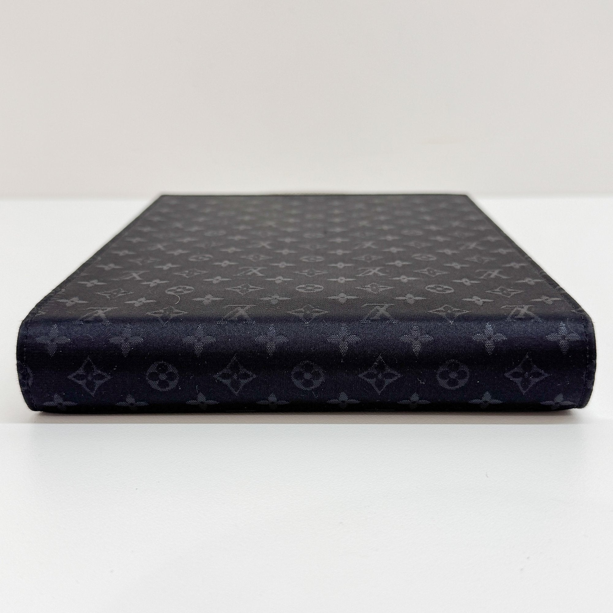 Ange GM Black Satin Hand Bag