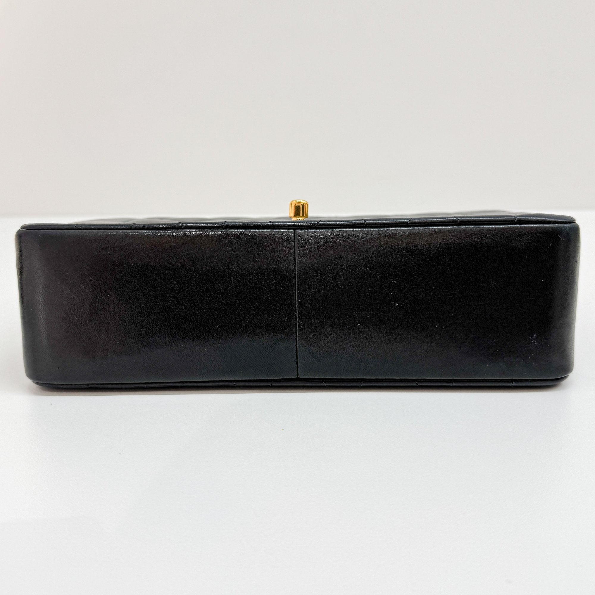 Diana Black Leather Chain Shoulder Bag