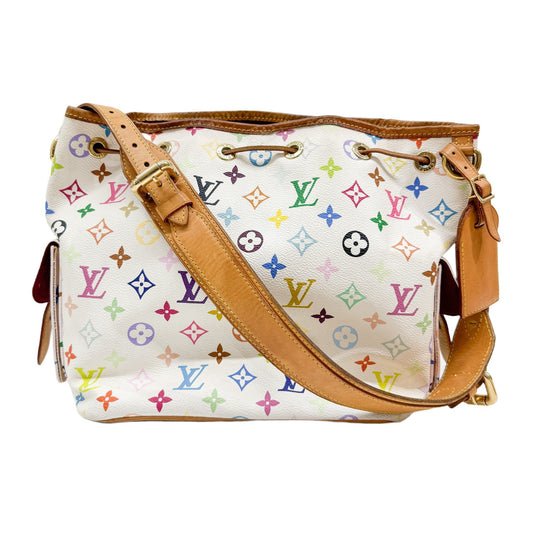 Louis Vuitton x Takashi Murakami Monogram Multicolour Noé Coated Canvas Shoulder Bag